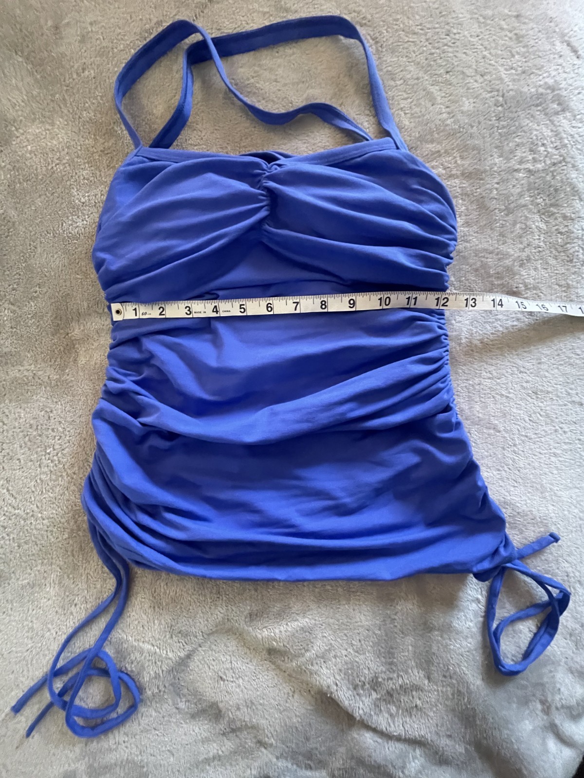Unique ballet Inspired yoga top with sweetheart neck line and side tie ruching