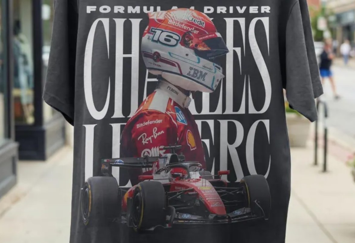 Charles Leclerc Ferrari F1 Racing T-Shirt