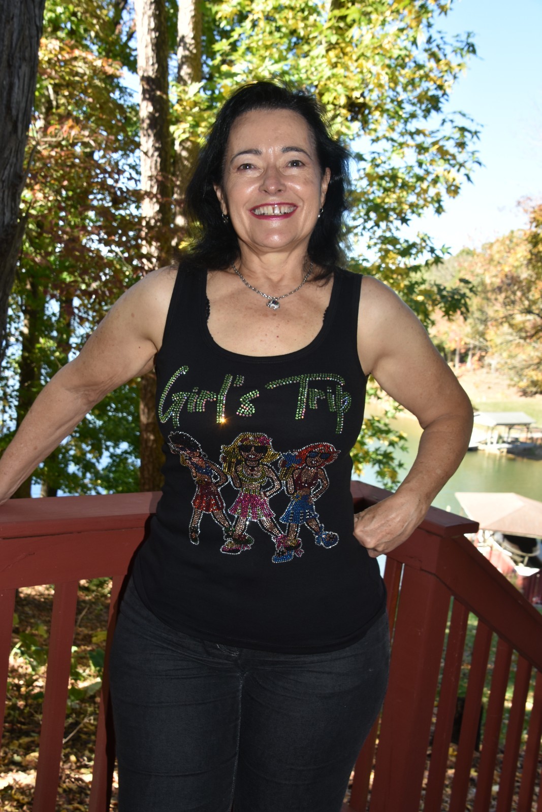 Girls Trip AB rhinestone bling shirt or tank XS S M L XL XXL 1X 2X 3X 4X 5X