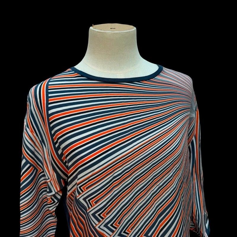 Women’s Jigsaw Silk Top Size Small Vibrant Geometric