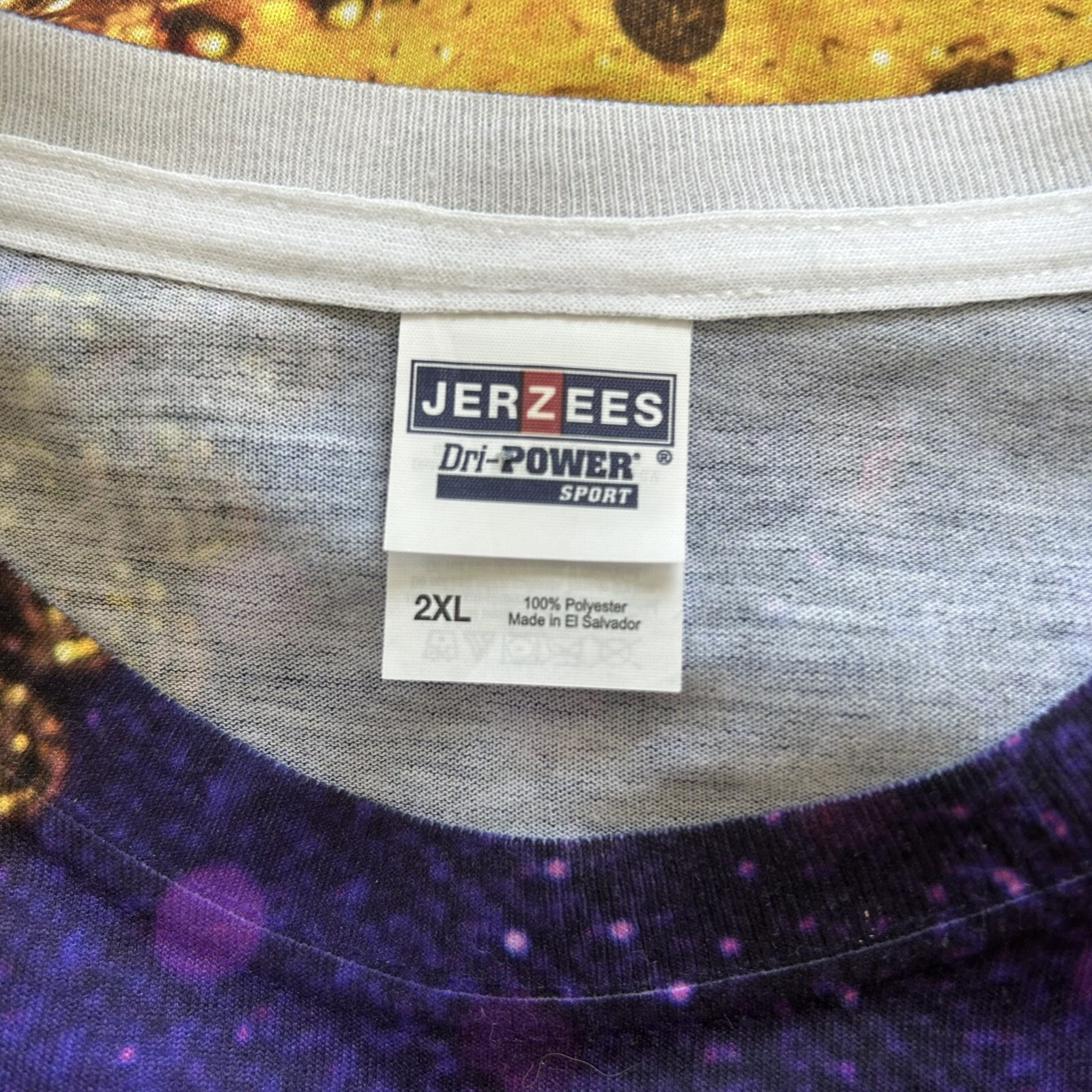 Mardi Gras Mask All Over Womens T Shirt Jerzees Dri-Power Sport 2XL Womans