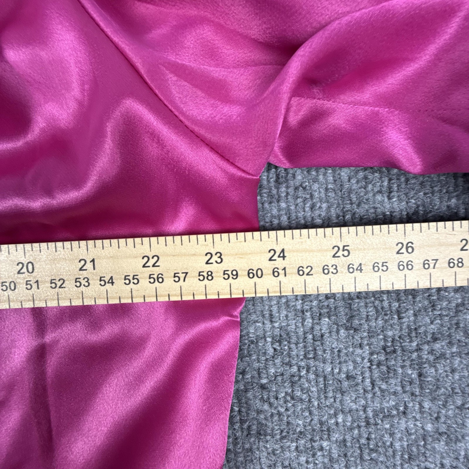 Vintage Nilani Shirt Womens 12 Pink Satin Button Back Long Sleeve Blouse 80s