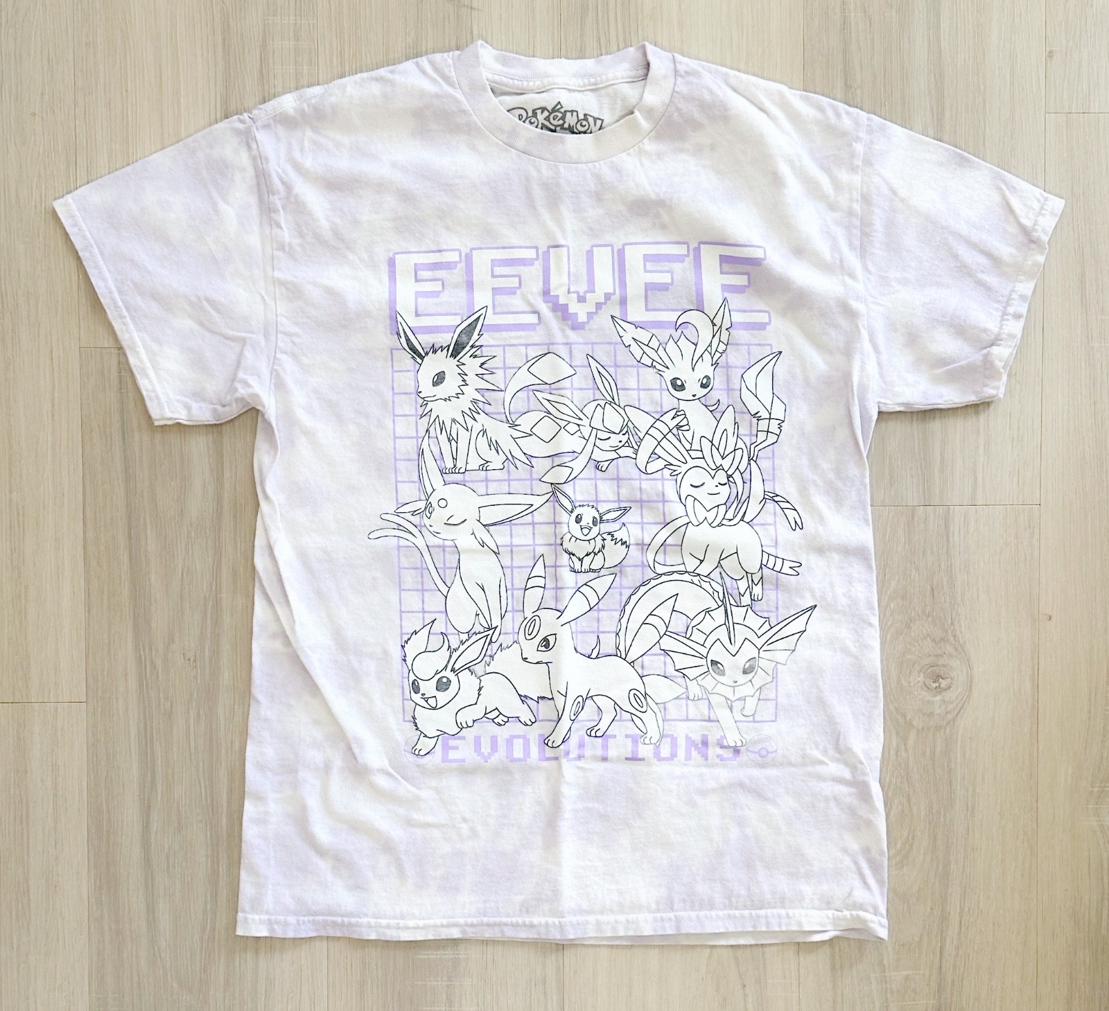 Eevee Pokemon Evolutions T-Shirt Women’s Size Medium Tie-Dye A1