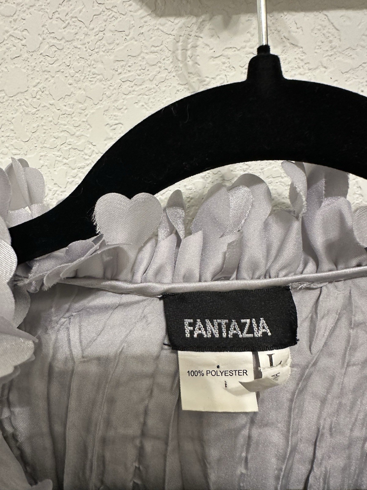 Vintage Y2K Fantazia Ombré Popcorn Top w/ 3D Floral Ruffles