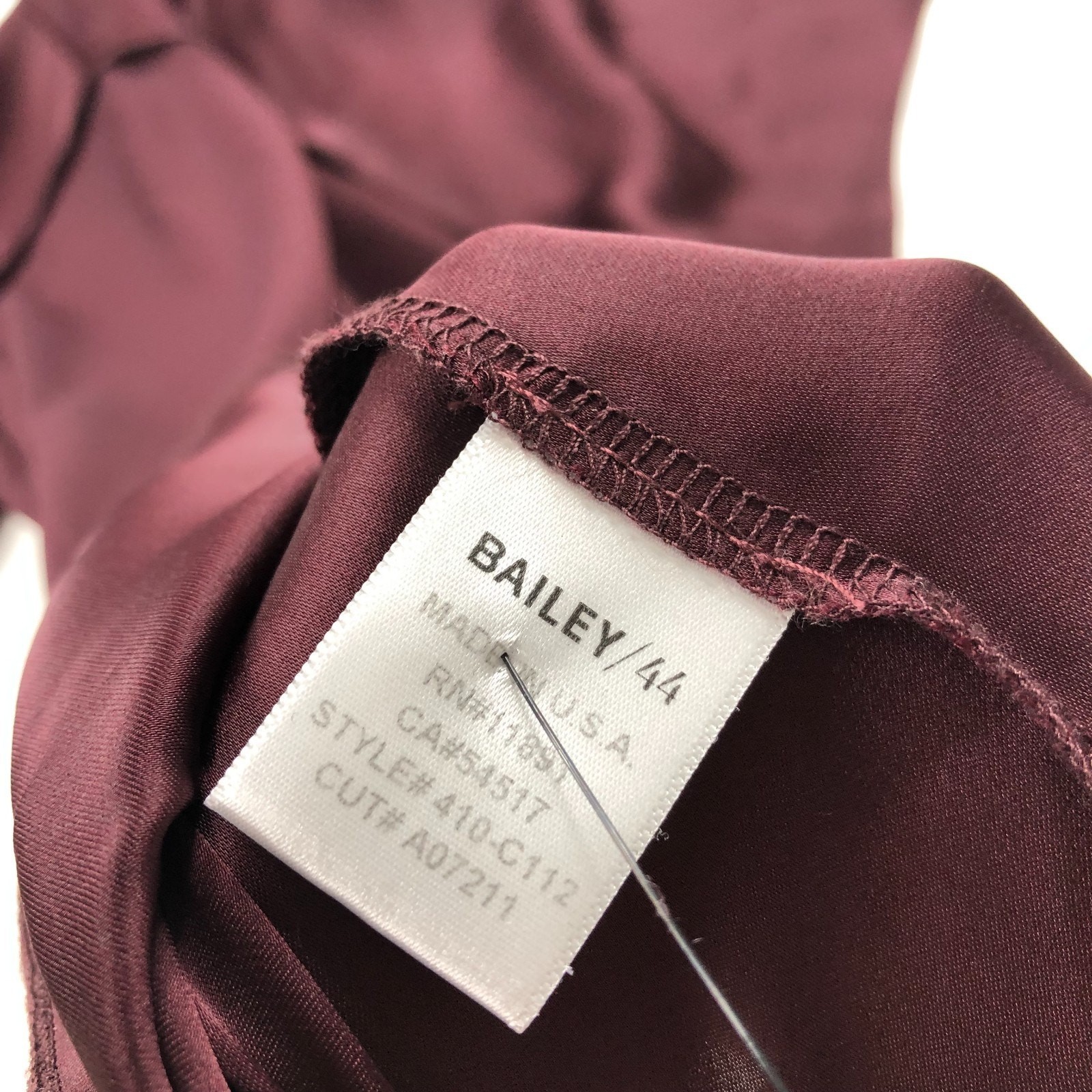 Bailey 44 Small Womens Layered Tiered Pullover Button Top Blouse Red MINT HRJ