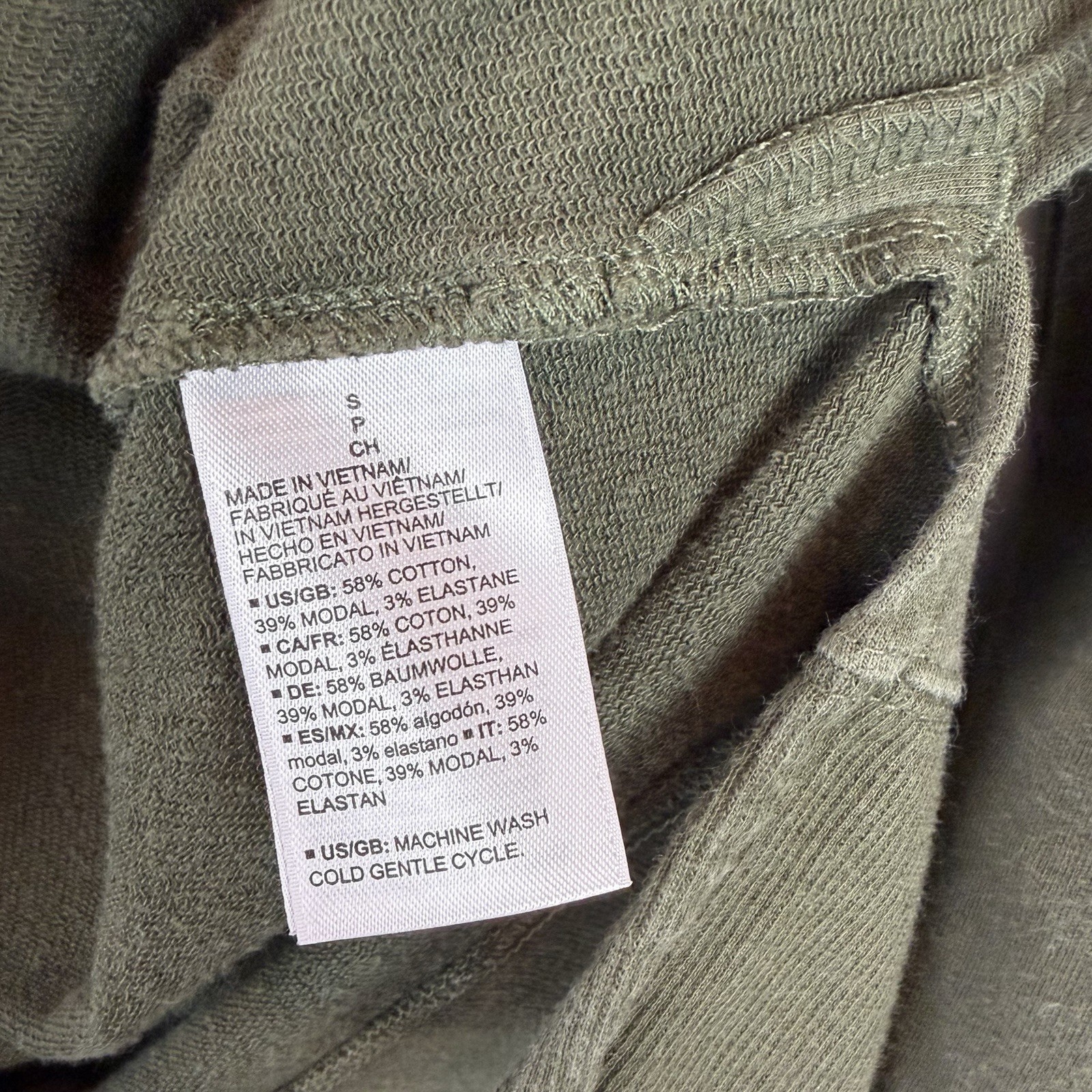 Daily Ritual Crew Sweatshirt Top Womens Small Green Tunic Cozy Soft Capsule