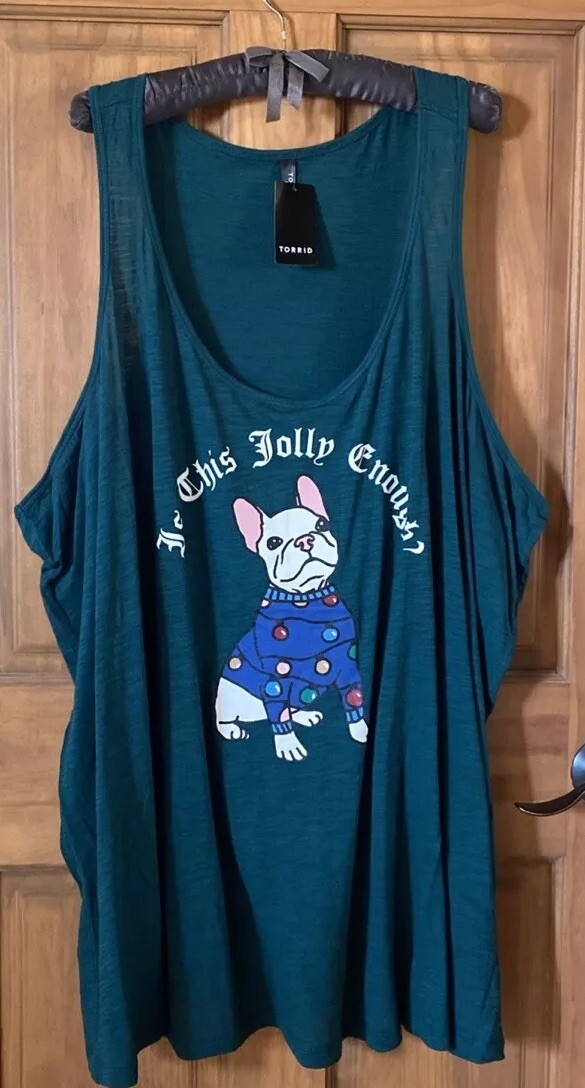 TORRID TANK TOP SLEEP LAUNGE SLEEVELESS HOLIDAY TANK TOP 6 6X 6XL 30 NEW