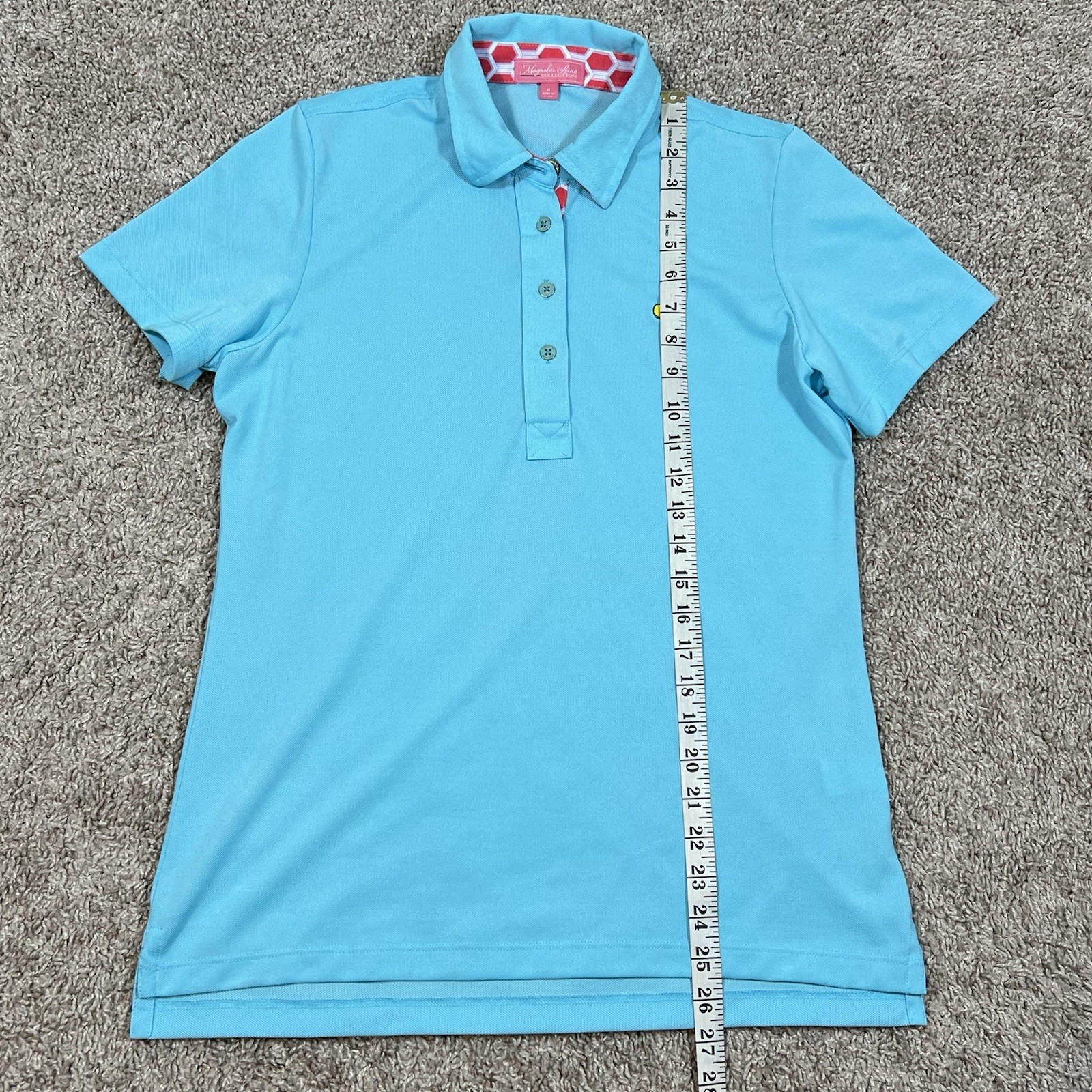 Masters Magnolia Lane Pima Cotton Blend Pique Knit Polo Medium Augusta National