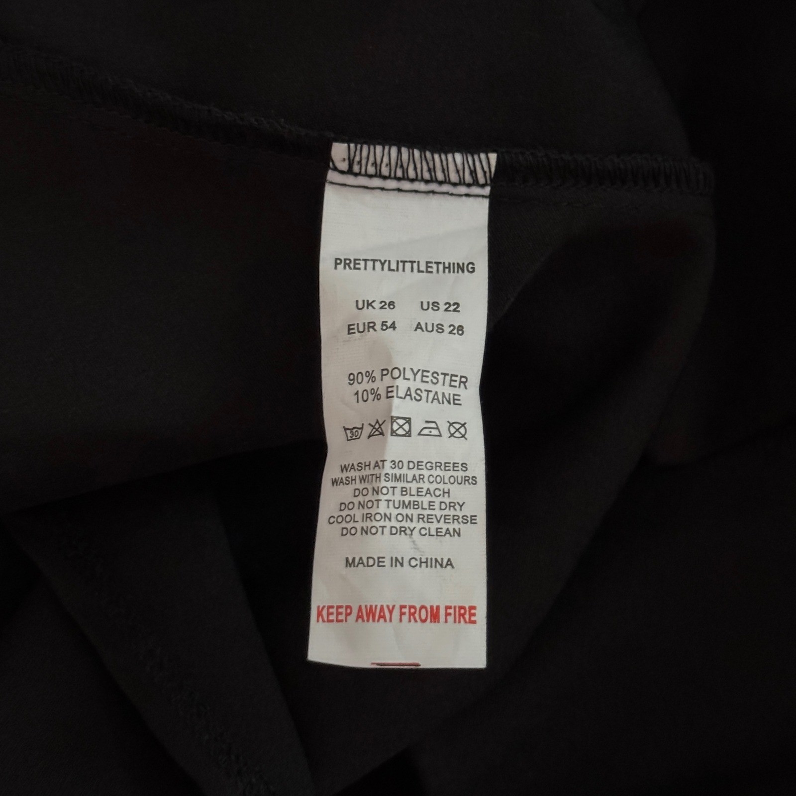 PrettyLittleThing Plus Black Ruched Asymmetric Top US 22 NWT Sleeveless Y2K