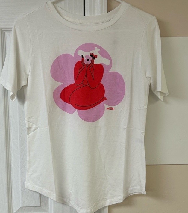 Universal Standard EverMothers Tee Marylou Faure 4XS/00/0 Pima Cotton Blend NWT