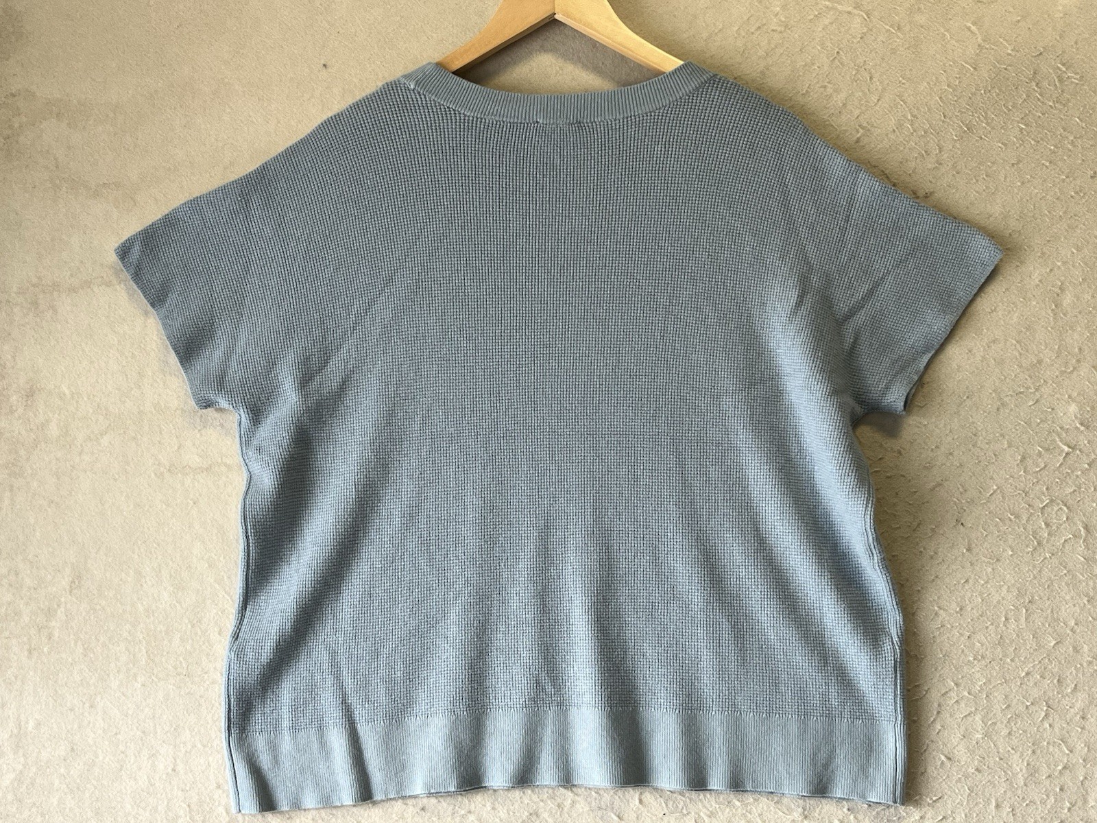 Cyrus Light Blue Women’s Short Sleeve Blouse Size XL