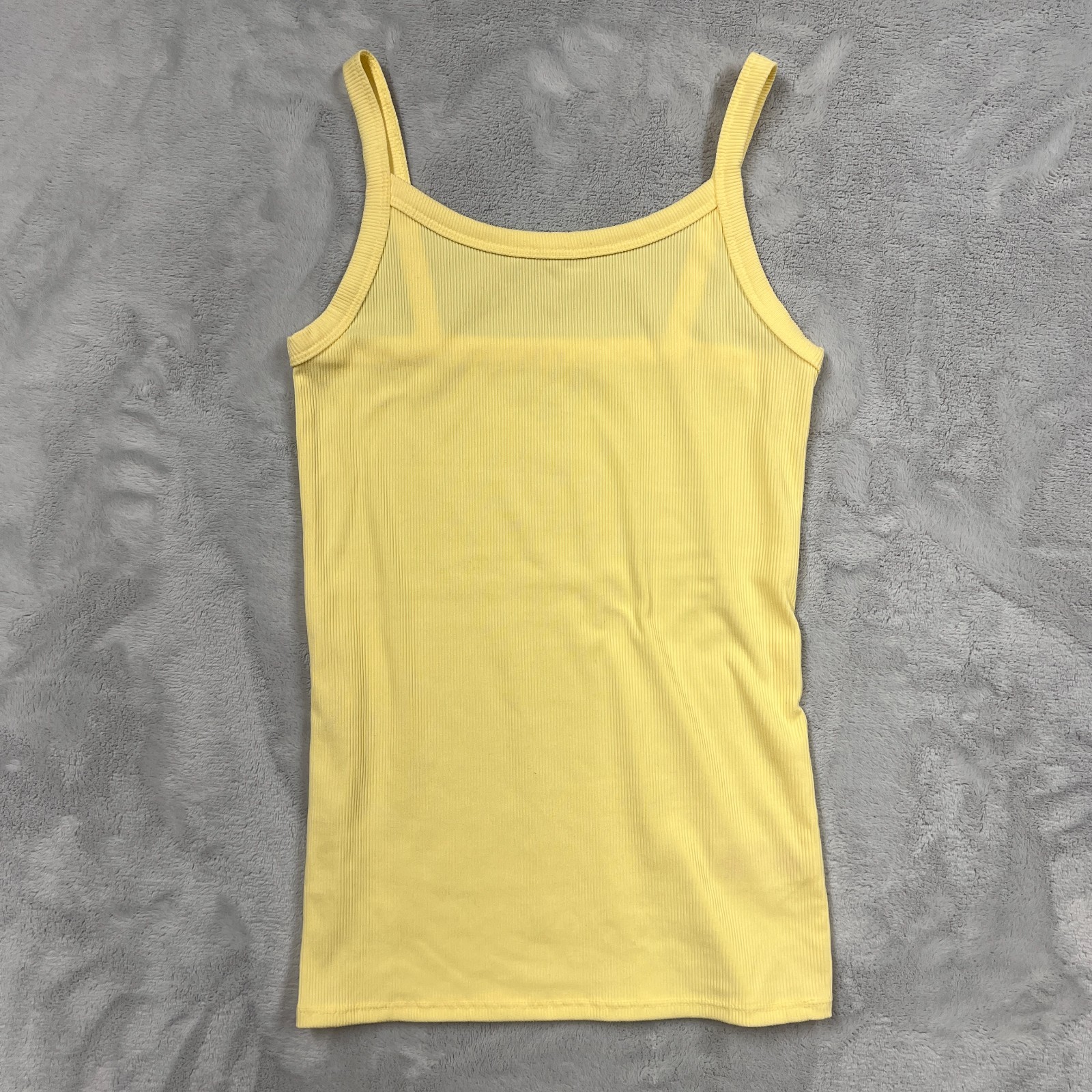 No Boundaries Rib Cami Limoncello Yellow Woman S-(3-5)Tank Top