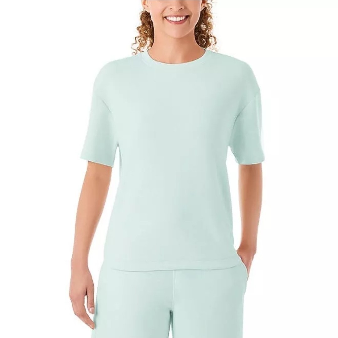 Member’s Mark Women’s Short Sleeve Luxe Tee Size XXL Mint Zest Relaxed Fit