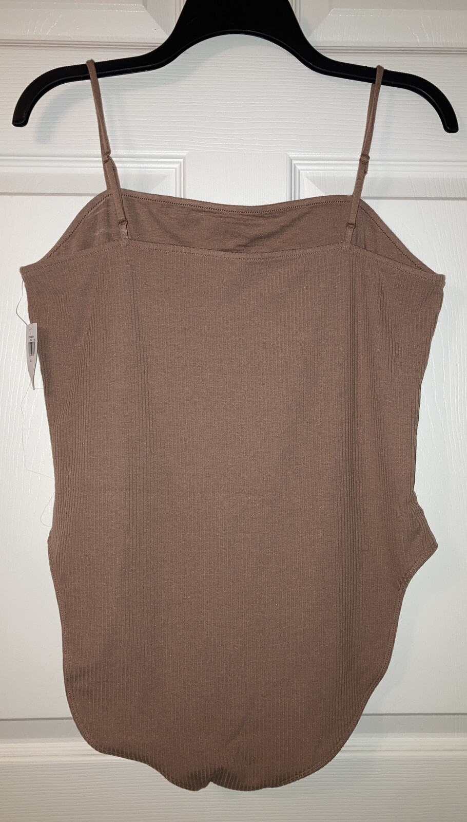 NWT Old Navy tank top bodysuit XL brown adjustable straps SR$19.99