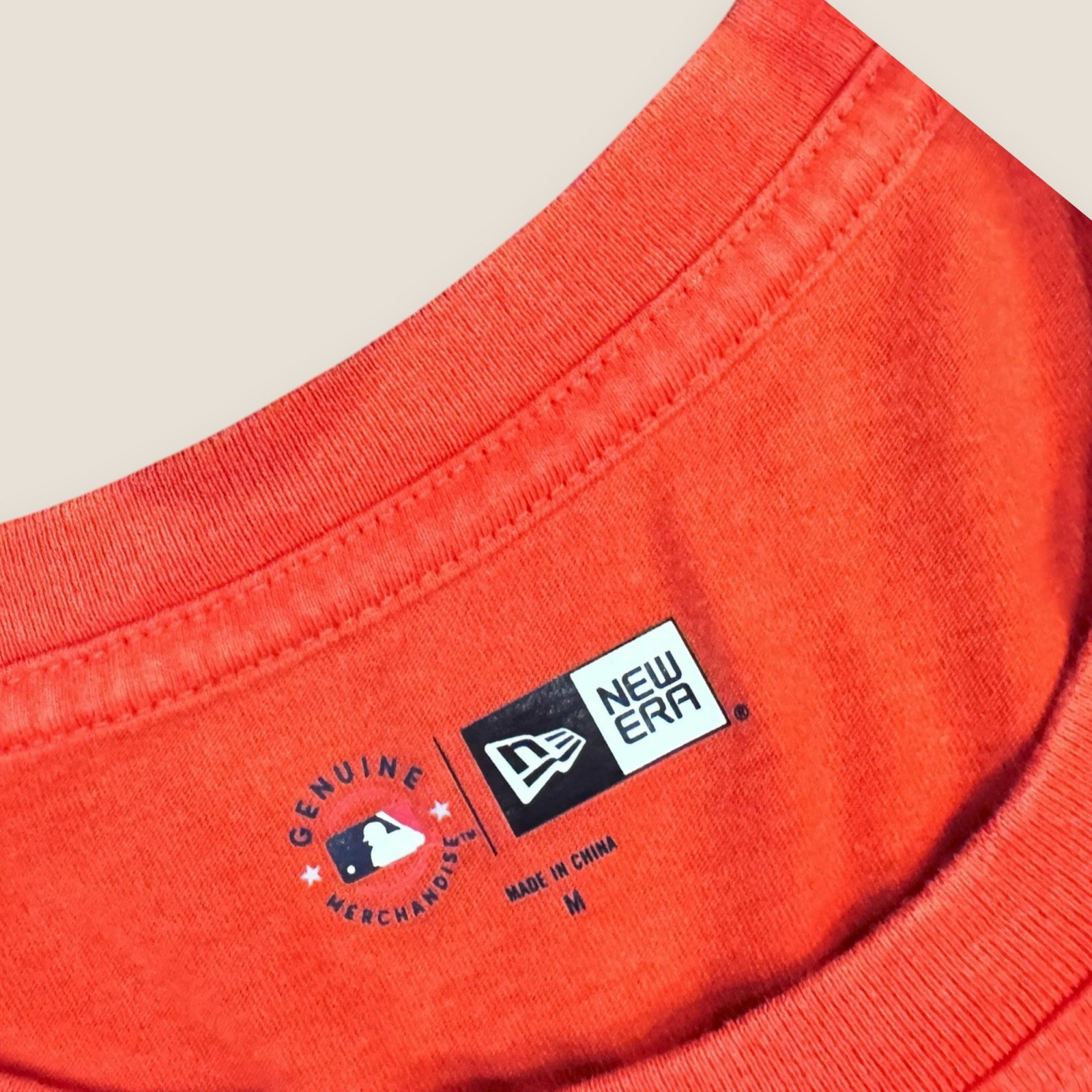 New Era Baltimore Orioles Baseball Graphic T Shirt Orange Womens Medium NWT