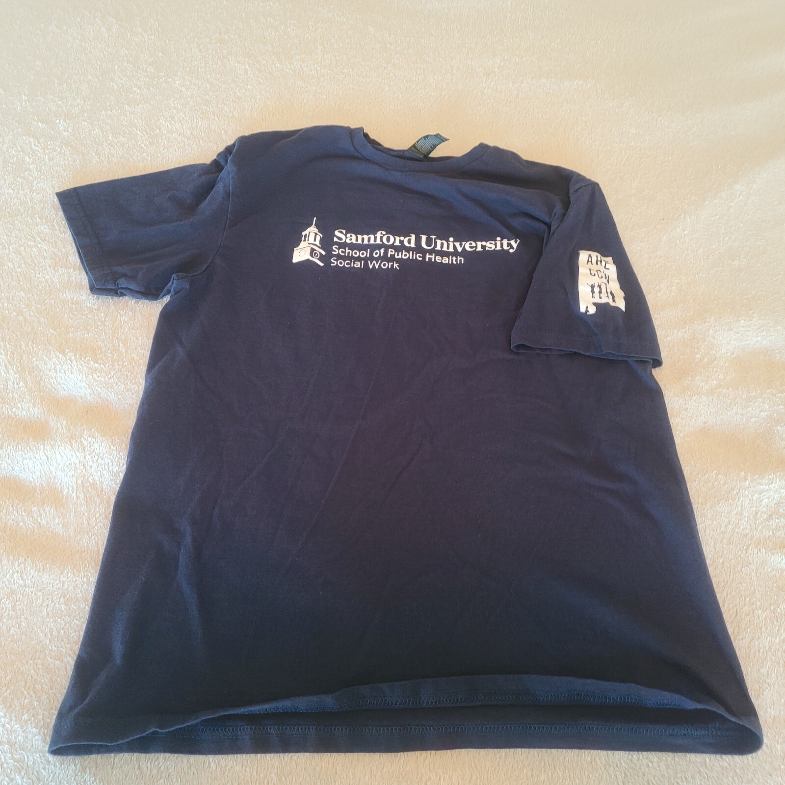 Samford University Womens Medium Navy Blue School Of Public Health Shirt