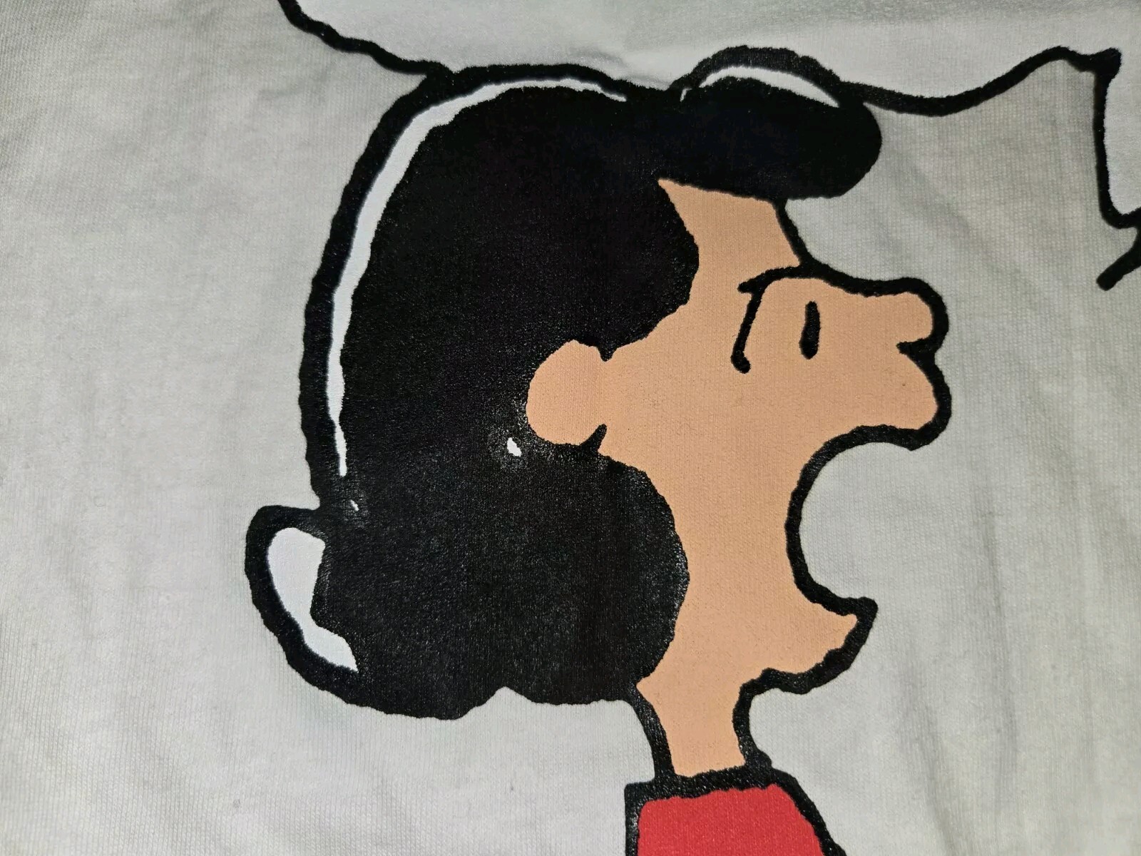 Vtg. New NOS 90s Lucy Peanuts t shirt YOU BLOCKHEAD XL 2-sided LOGOTEL USA Made