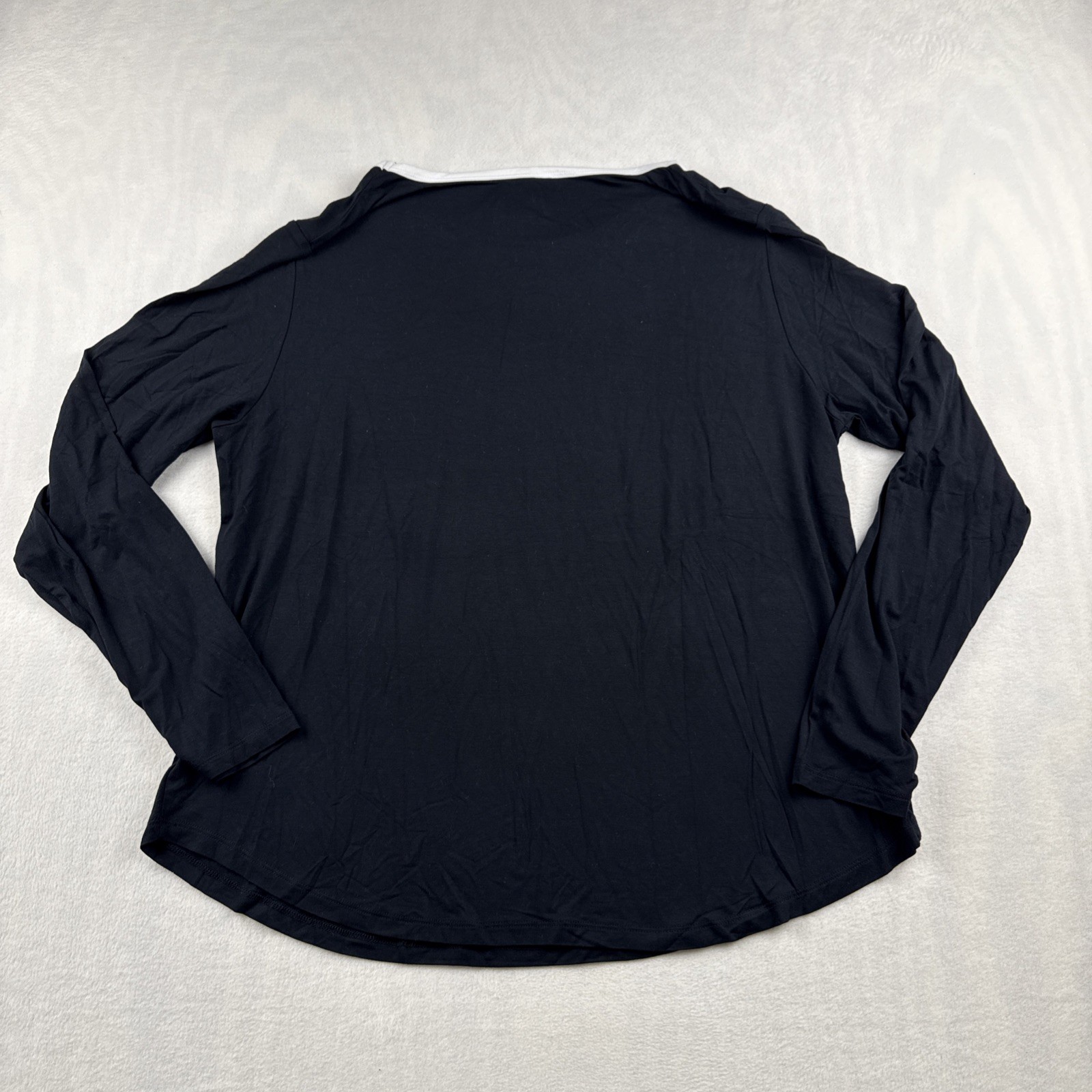 Nachila Womens Size Large Long Sleeve Bamboo Spandex Black New With Tags