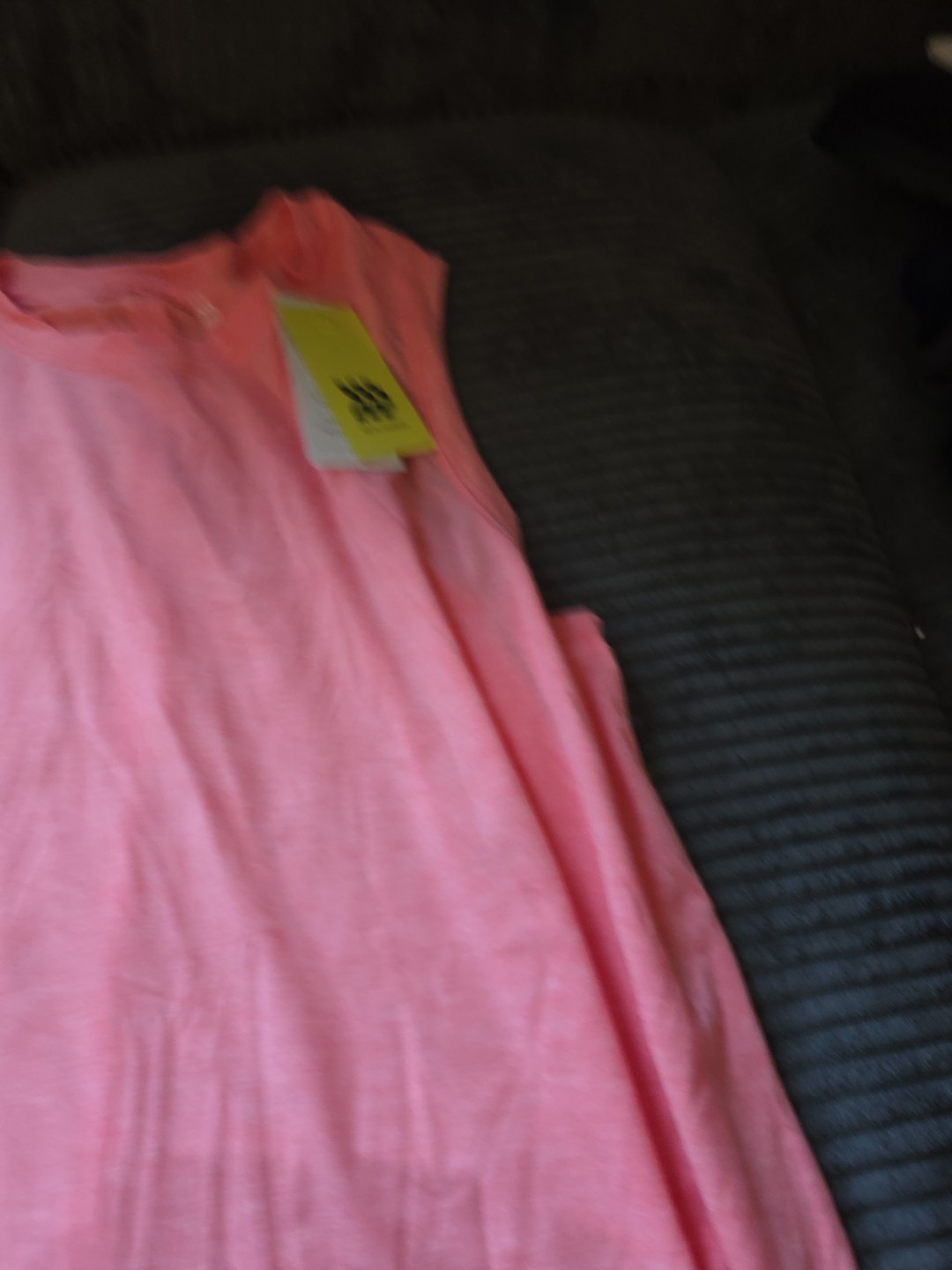 ALL IN MOTION Womens Pink Crew Neck Relaxed Fit Hip Length Tank Top size XXL NWT