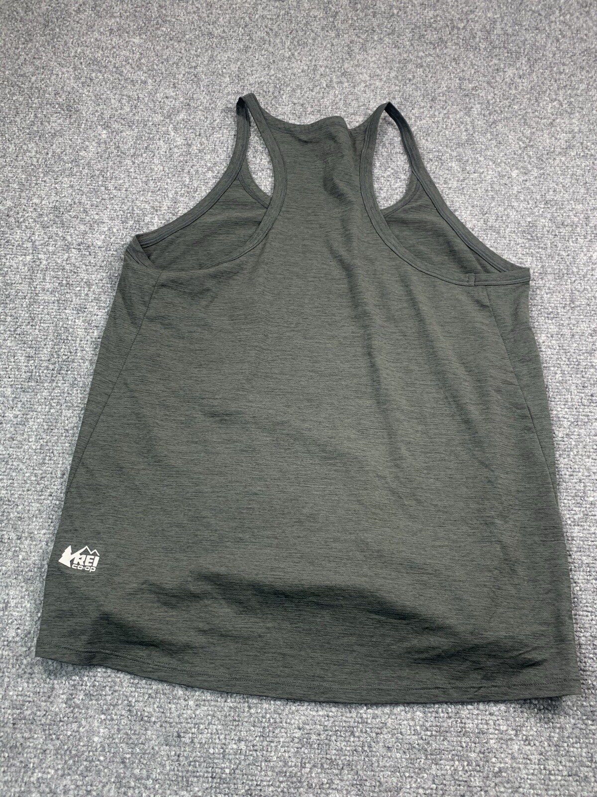 REI Shirt Womens Medium Sleeveless Racerback Outdoor Active Casual Gray