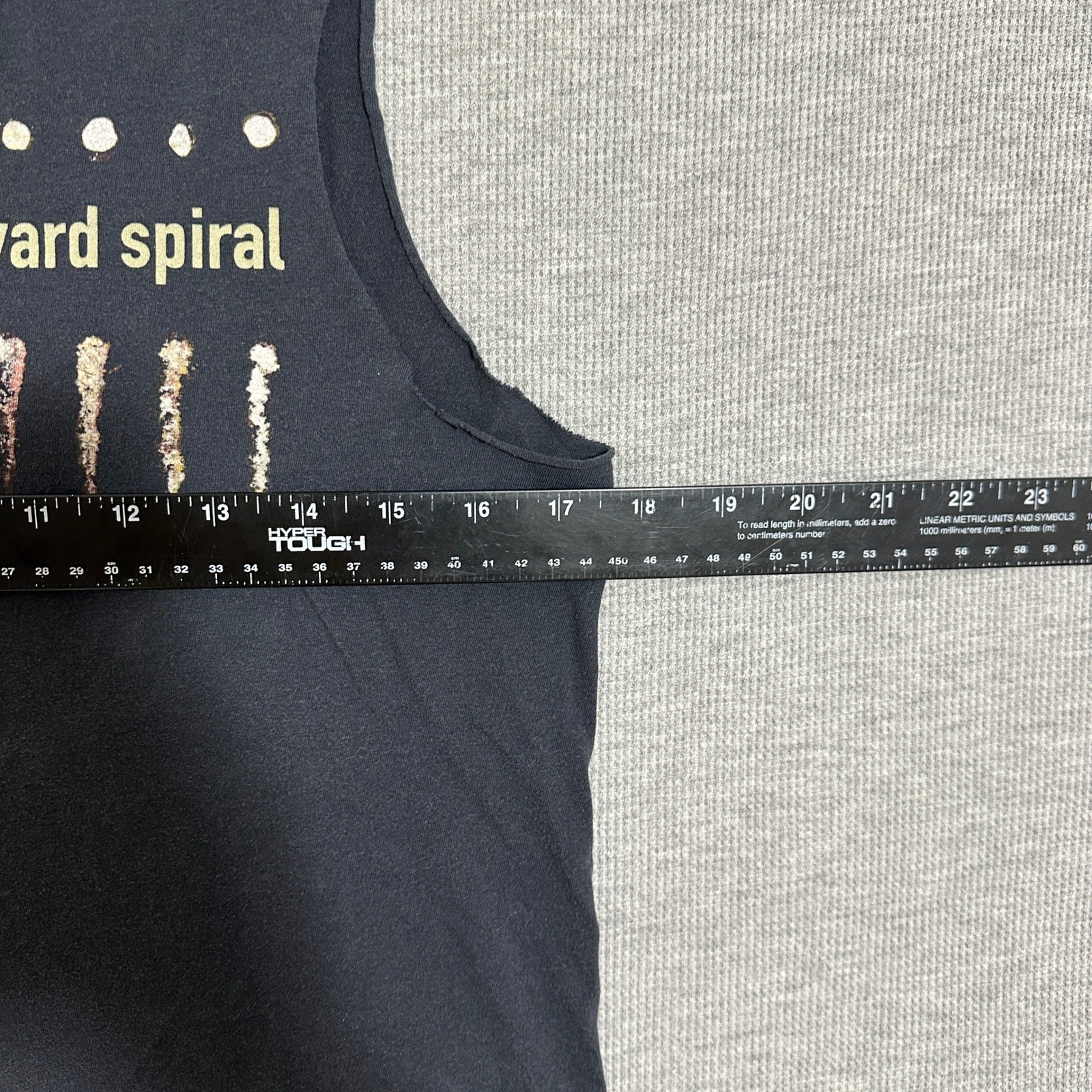 Nine Inch Nails Downward Spiral Cut Off Muscle Tank Double Sided Vintage Black S