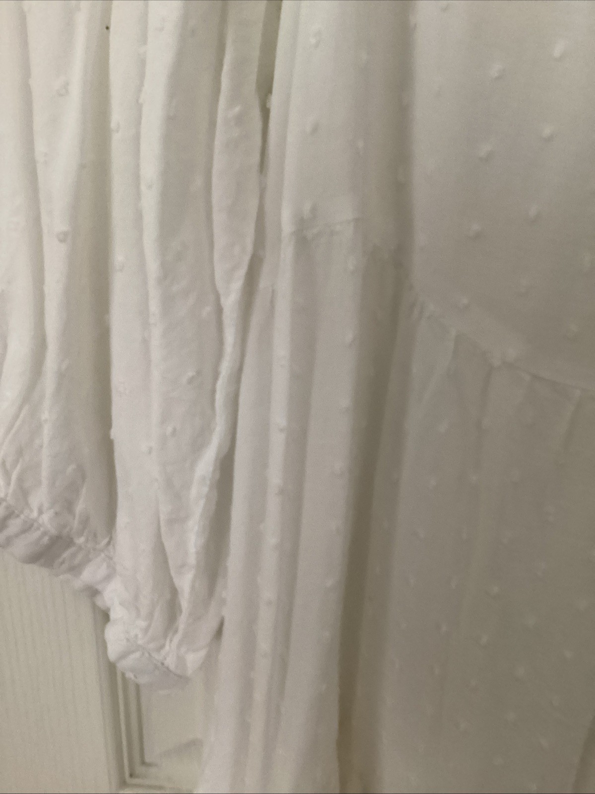 Est. 1946 Women’s White Tunic Needs Slip/ Lace And Pin tuck Detail 18/20 Larg