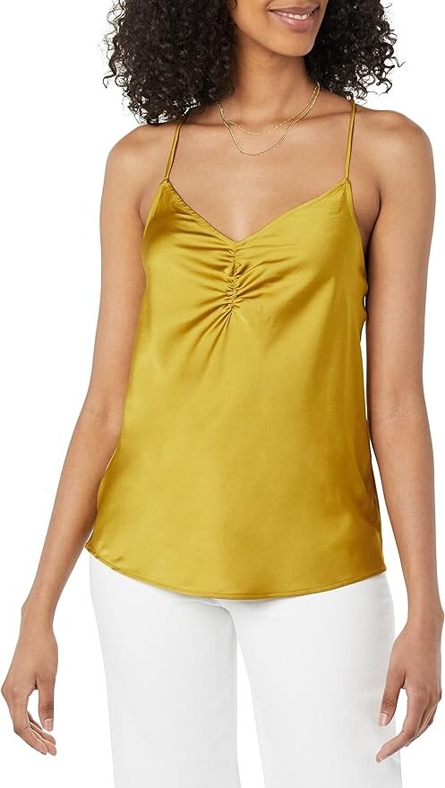 AMAZON Daily Ritual Women’s Georgette Camisole Top LIGHT OLIVE SMALL Nwt
