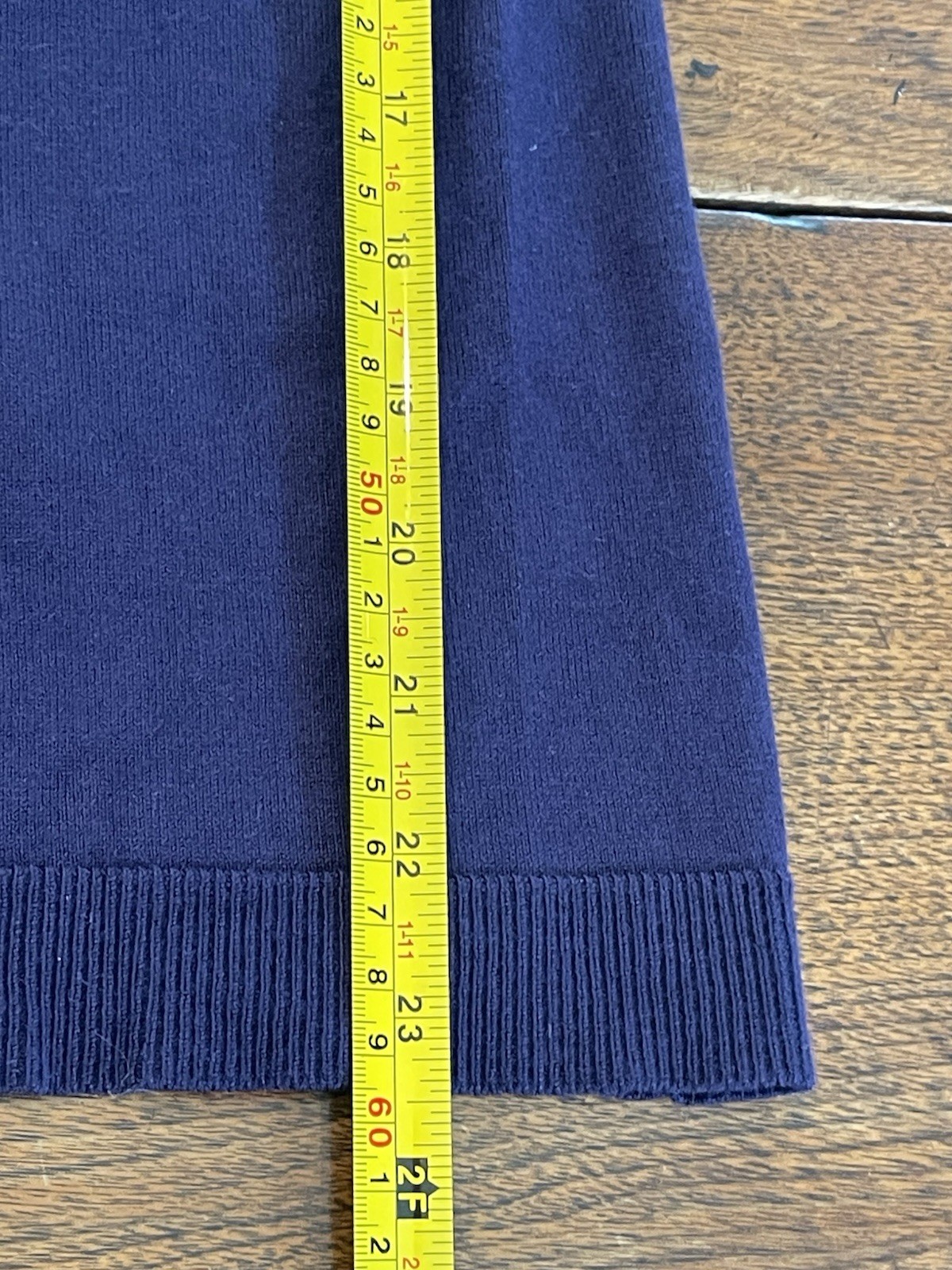 Judith Hart Woman Navy Blue Sleeveless Tank Top Pearl Accents Contrast Trim Med