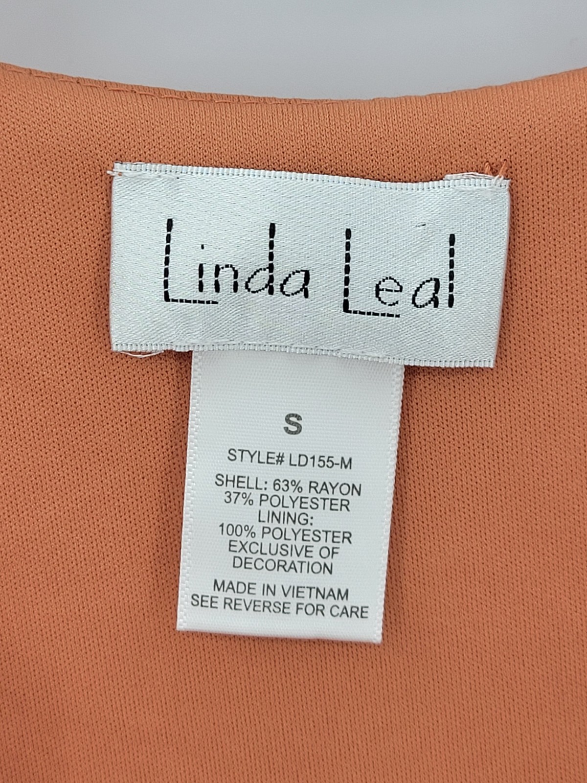 Linda Leal Top Womens Small Orange Ruffled Kimono Sleeve Feminine Popover