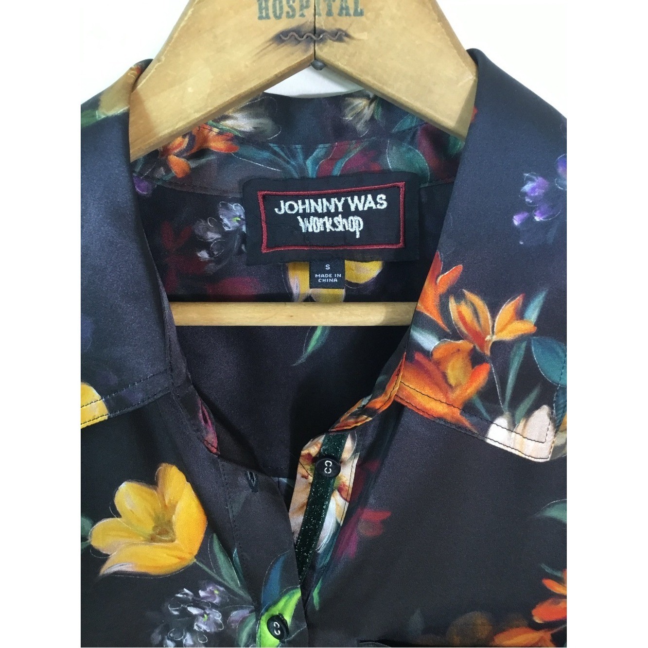 Johnny Was 100% Silk Floral Swing Tunic Size Small