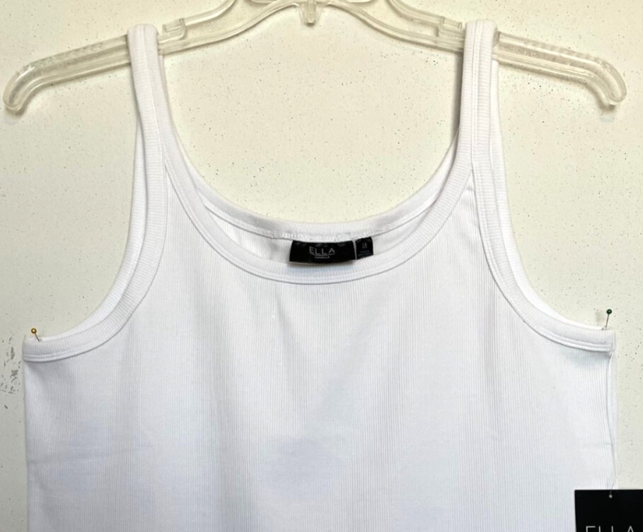 Rafaella Ella Size 3X White sleeveless tank cami, Perfect to layer NWT