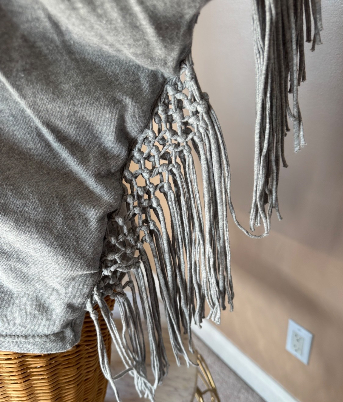 Ralph Lauren Vintage Beaded Fringe Top- Size M