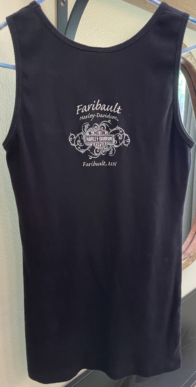 Women’s Harley-Davidson Black/Purple Tank Top Casual Wear Size Large