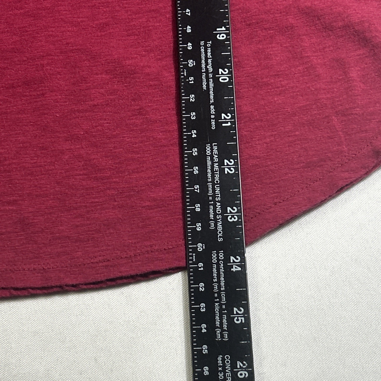 Lucky Brand Henley Top Womens Small Burgundy Short Cap Sleeve Popover Pocket