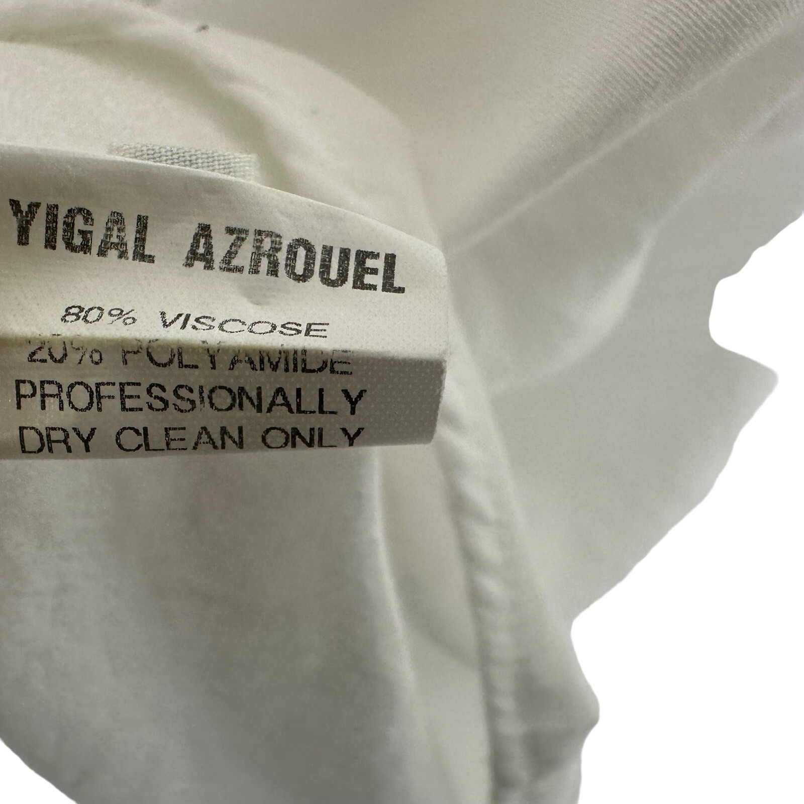 Yigal Azrouel Womens Button Up Blouse Top Size 4 US 10 White Long Dolman Sleeve