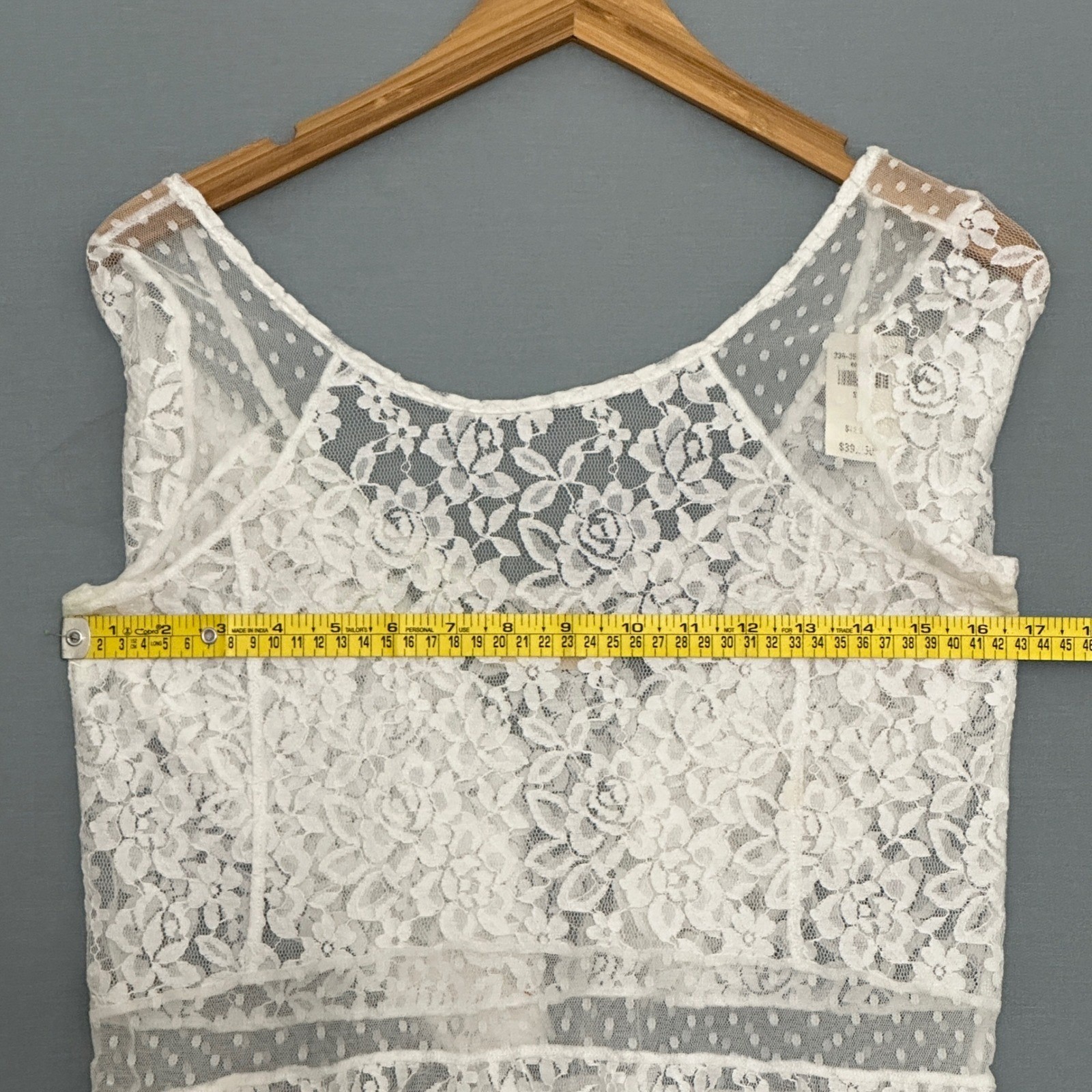 Hollister Womens Top S White Floral Lace Peplum Low Back Feminine Coquette Girly