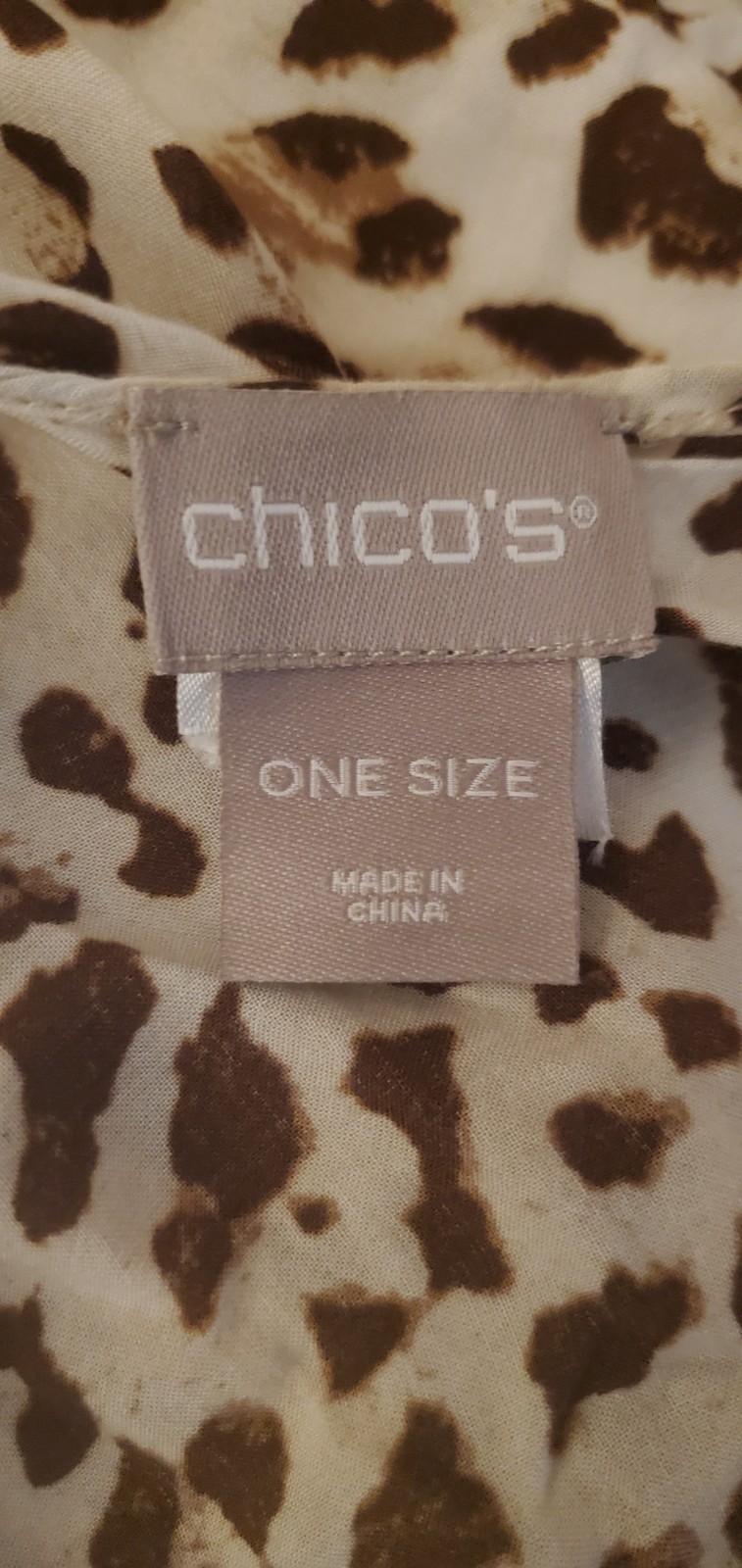 Chicos O/S Ruana/Kimono Animal Print Duster Excellent Condition. Nice Piece.