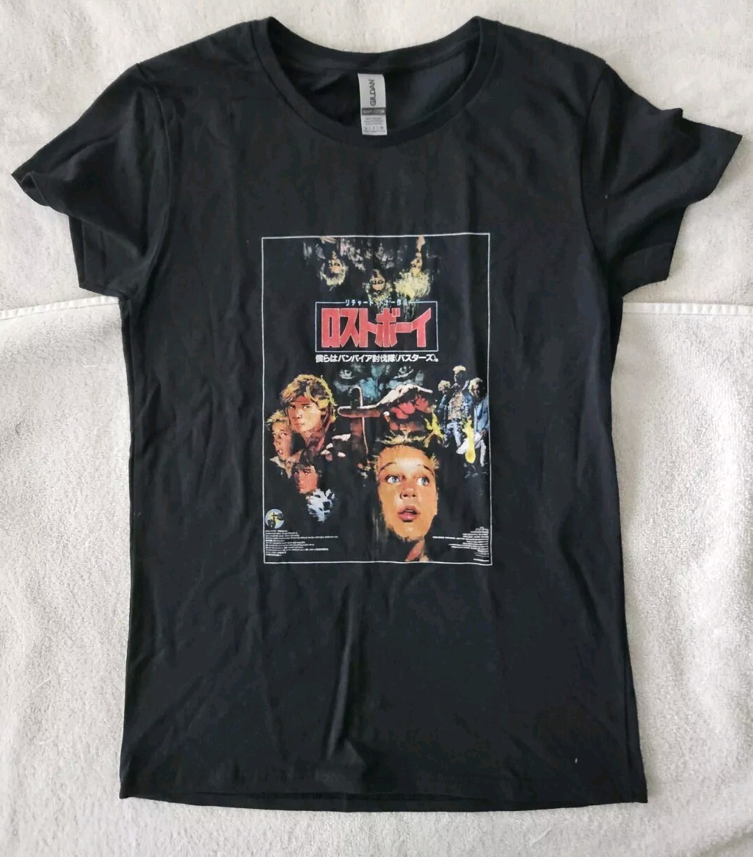 The Lost Boys Movie Graphic T-shirt Women Small Black Short Sleeve Grunge Y2K