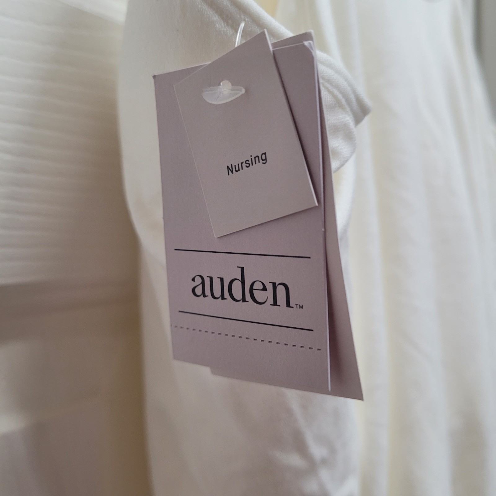 Auden Women’s White Nursing Seamless Cami Top Size XL