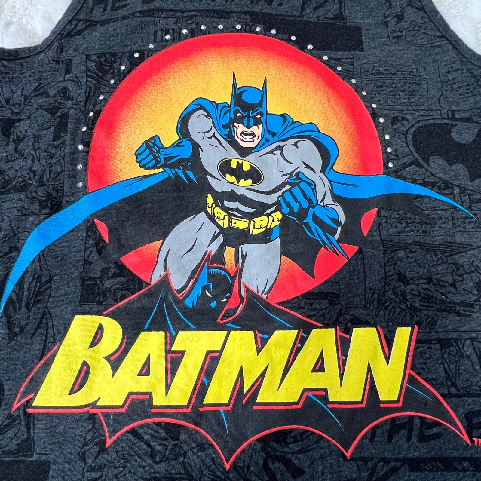 DC Comics Batman Superman Tank Top Bundle Women’s Medium Graphic Lot of 2