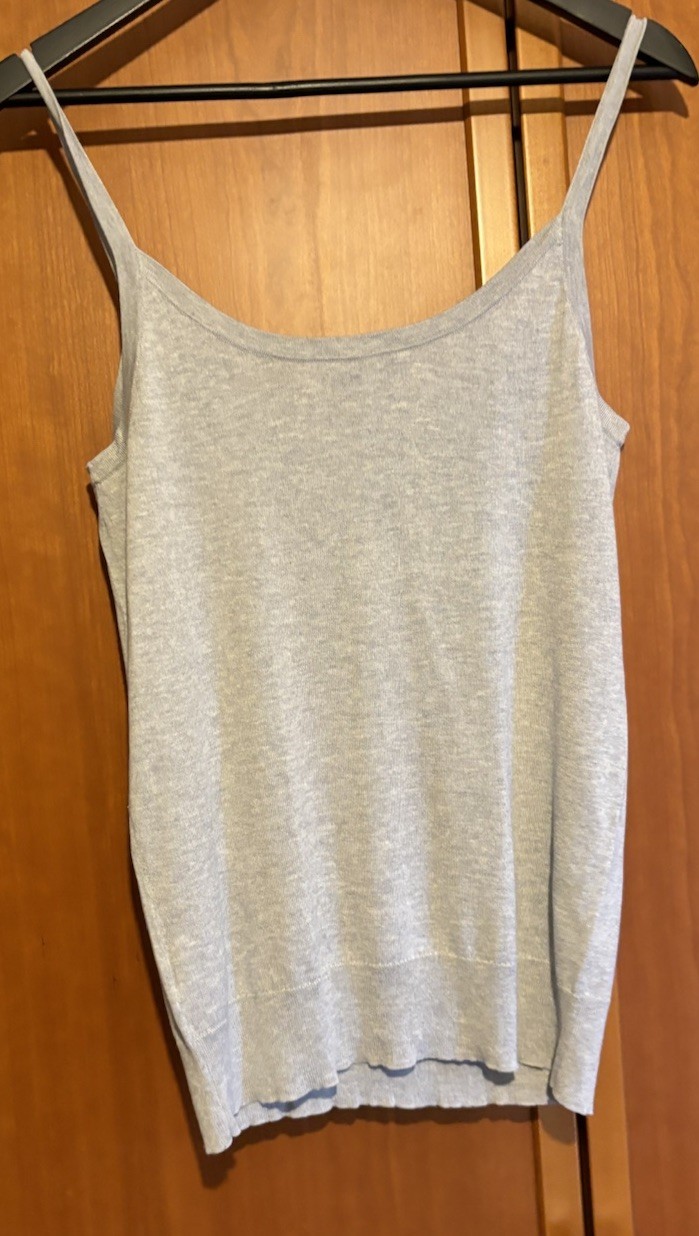 agnes b – 70% Silk Vest And Crossover Cardigan Set Size 1