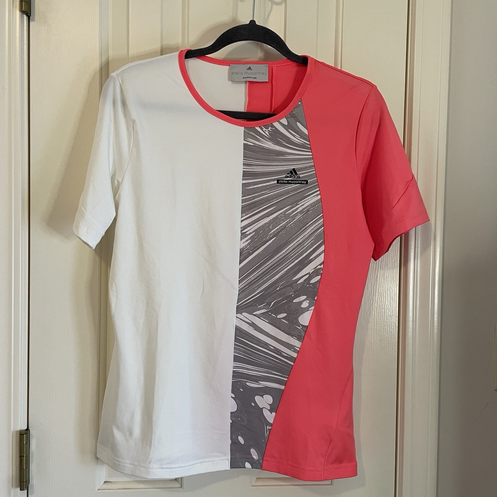 ADIDAS x STELLA McCARTNEY | Barricade Tennis Top Coral Pink White Size Large