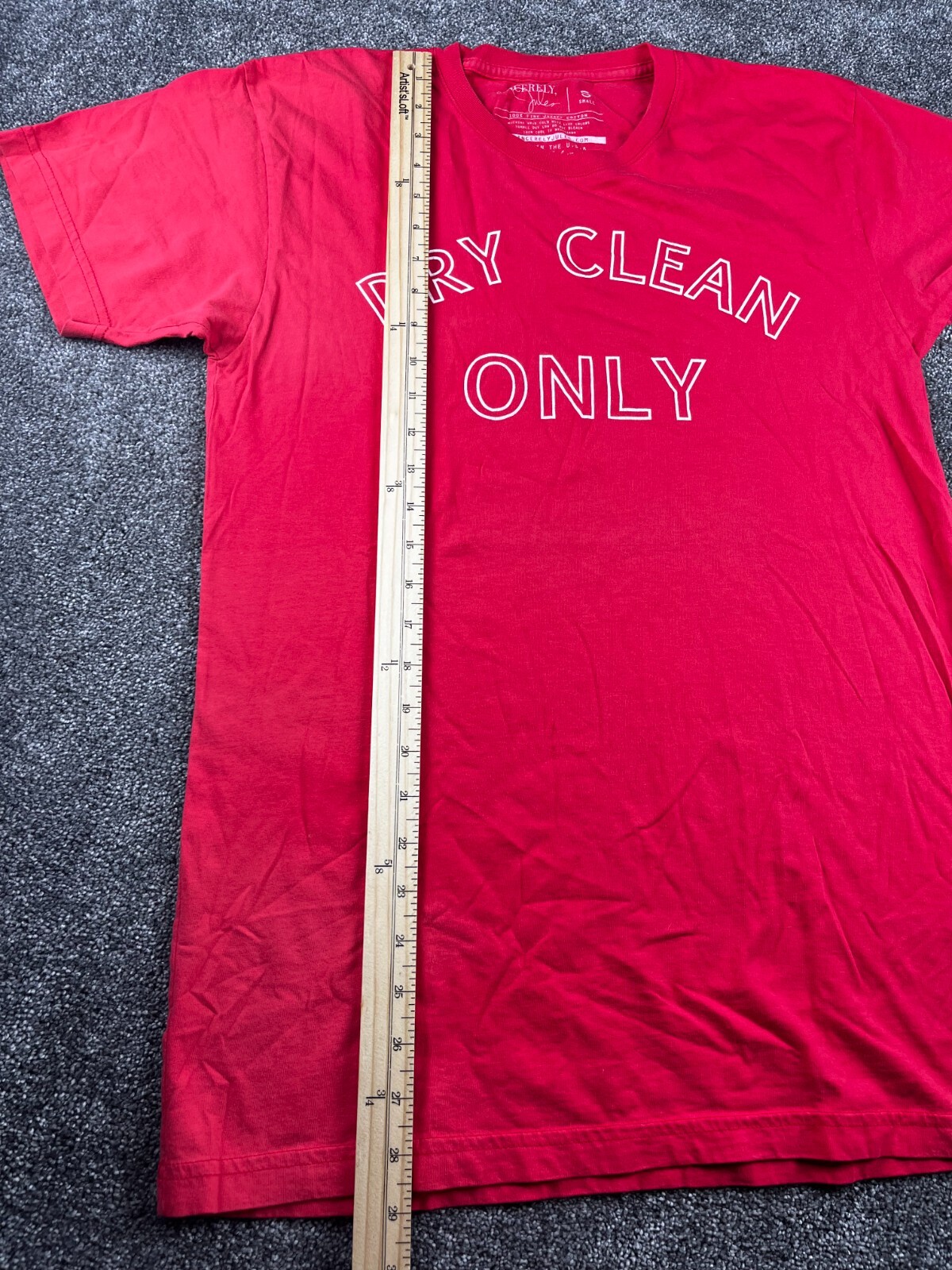 Sincerely Jules Top Womens Small Dry Clean Only Print Cotton Made In USA Red