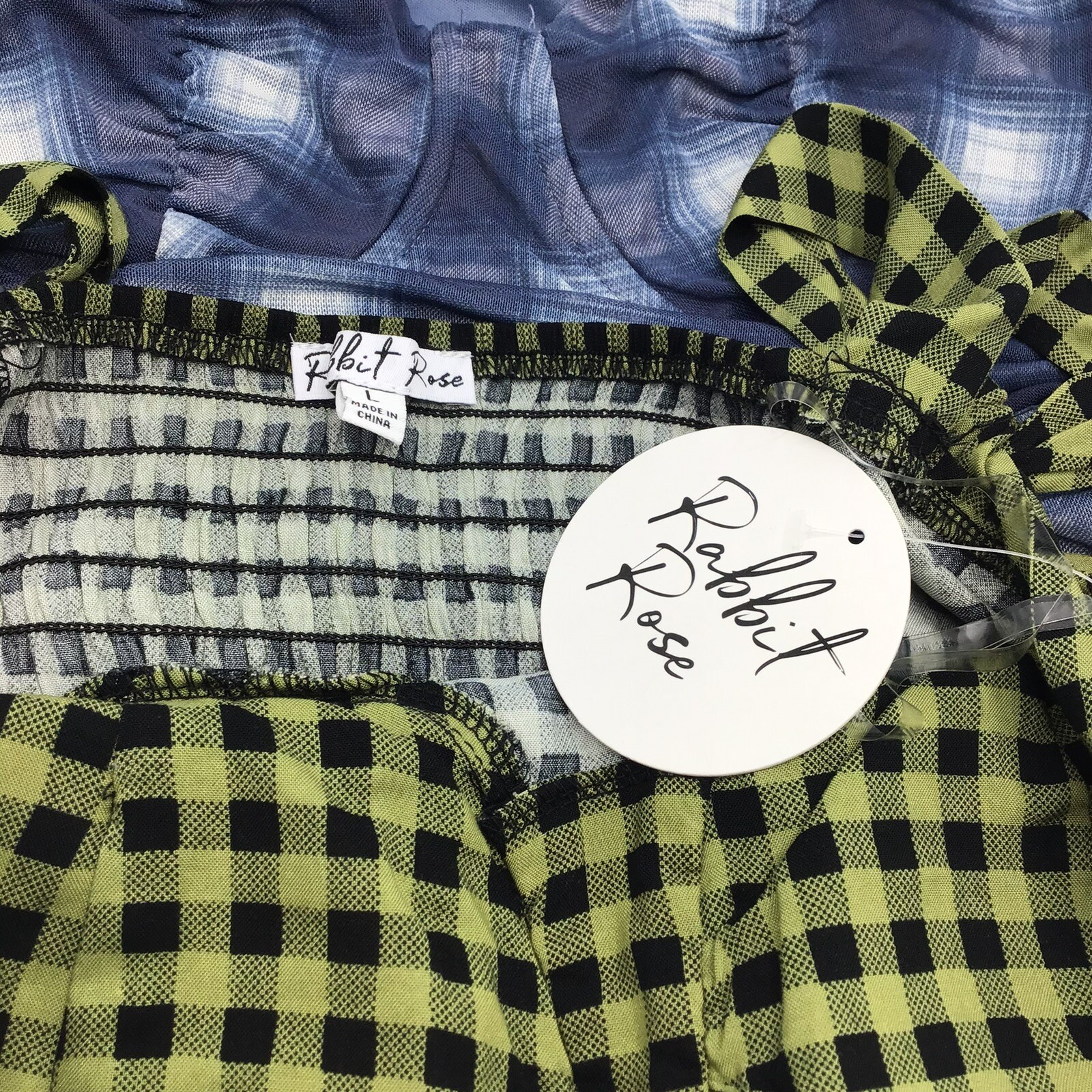 New nwt rabbit rose just polly blouse tops 3 piece bundle womens size large