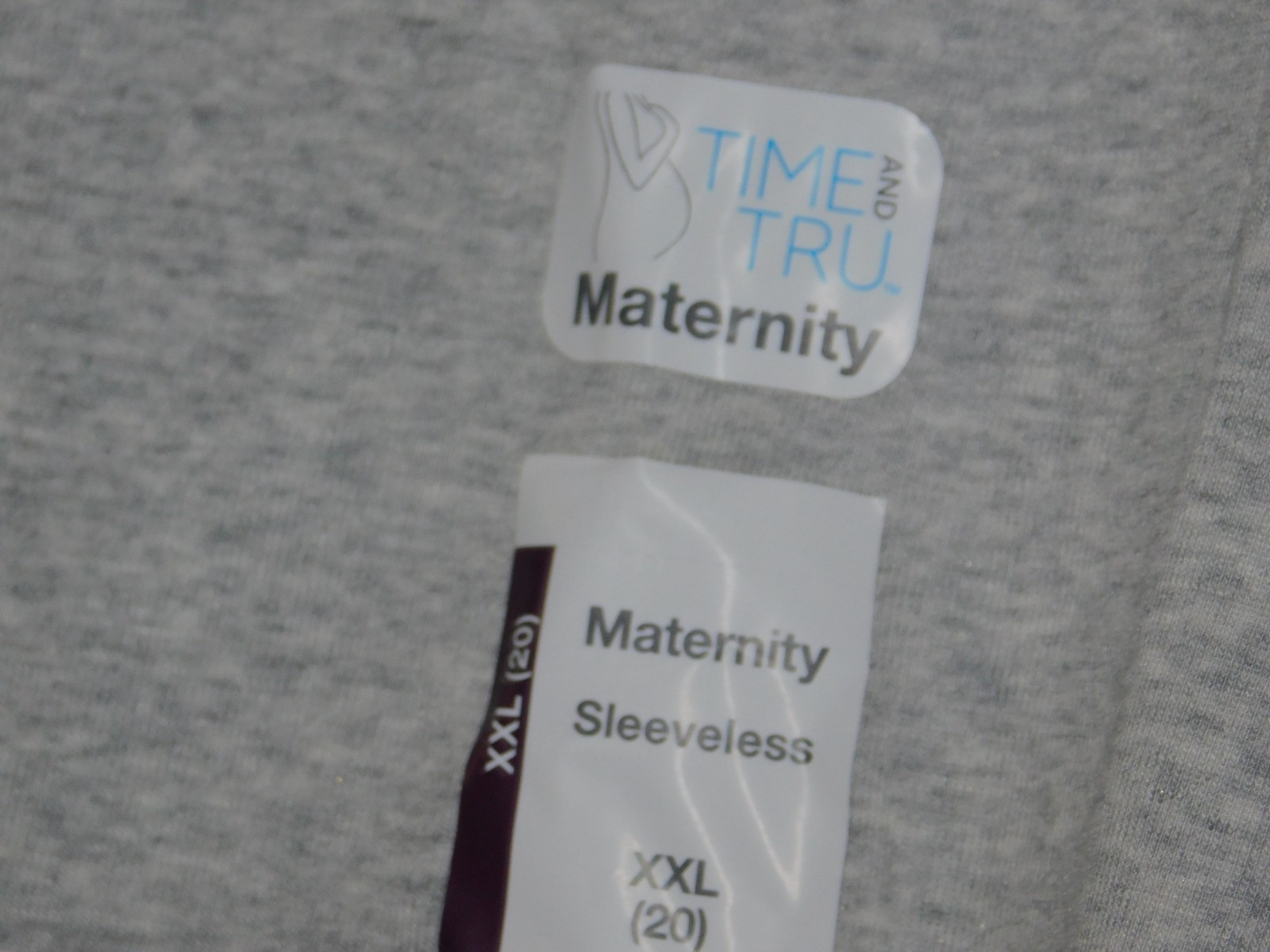 Maternity Shirt XXL 20 Tank Top Gray
