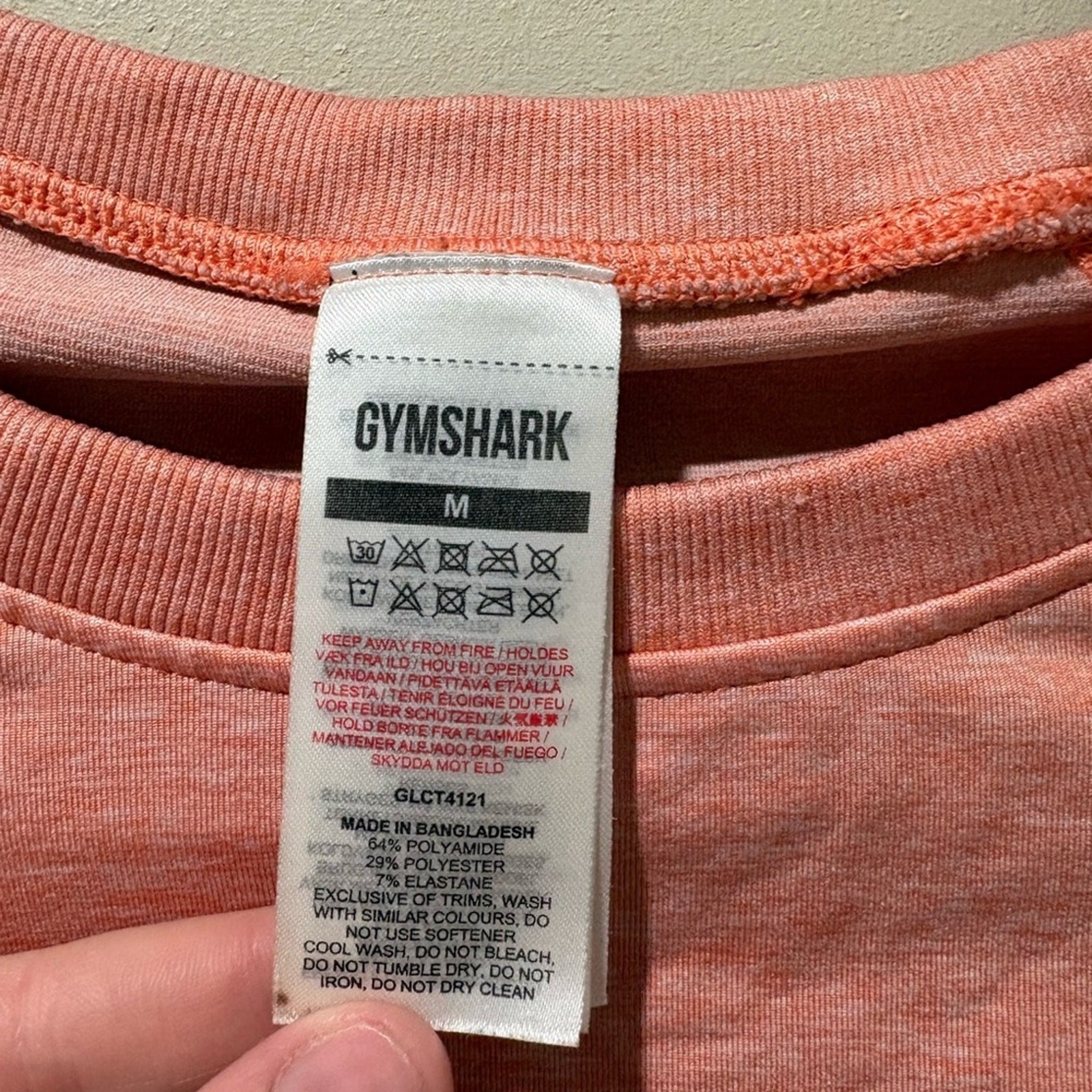 Gymshark Women’s Peach to Magenta Ombre Crop Top