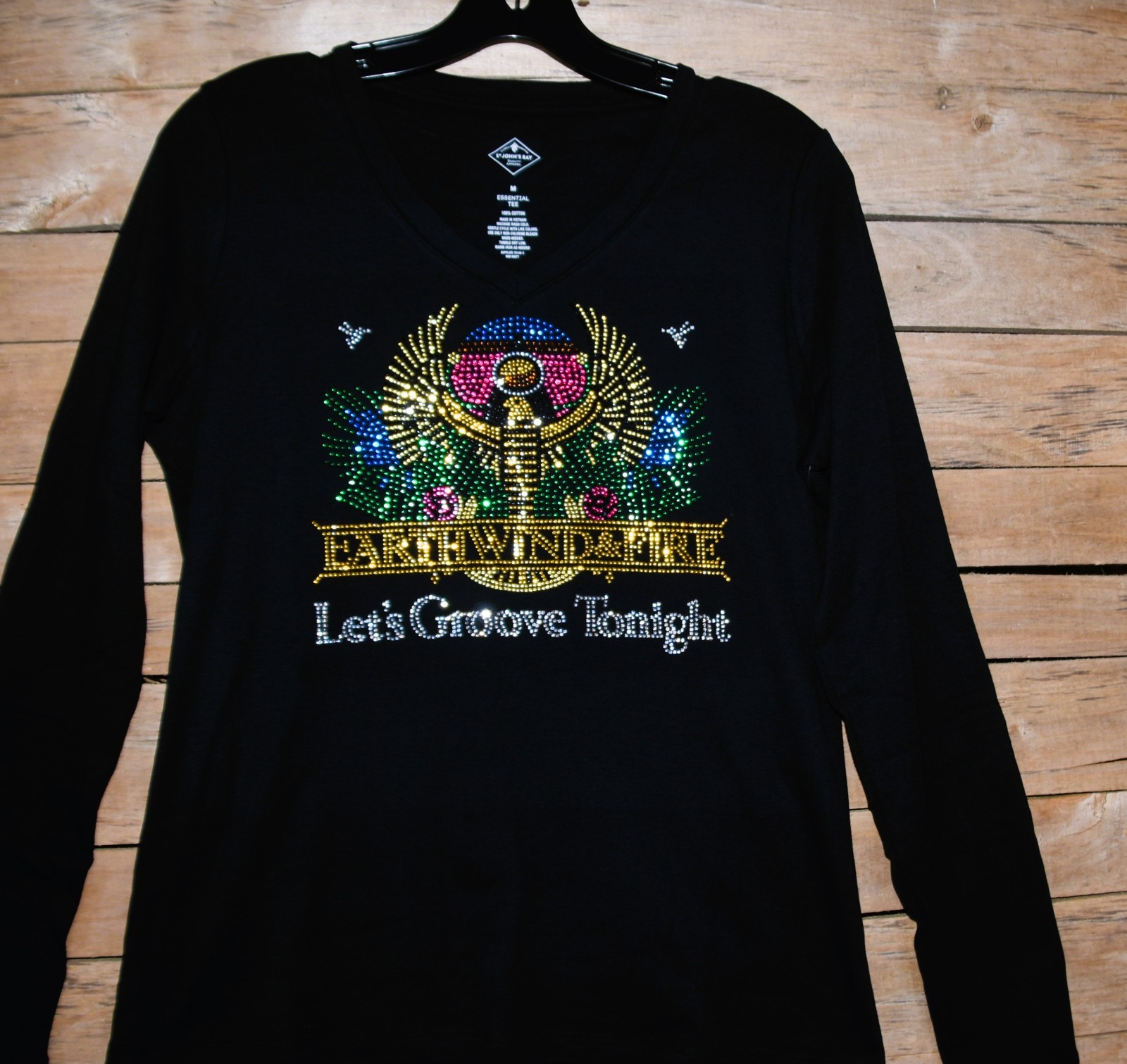 Earth Wind & Fire rhinestone bling shirt or tank XS S M L XL XXL 1X 2X 3X 4X 5X