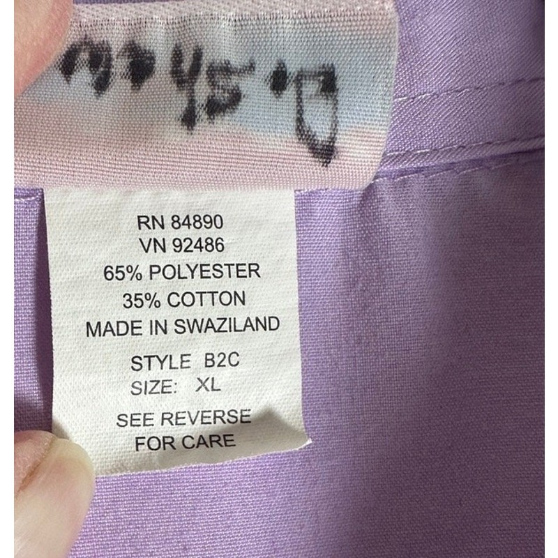 American Sweetheart Lilac Button Front Shirt XL Romantic Cottagecore Style fairy