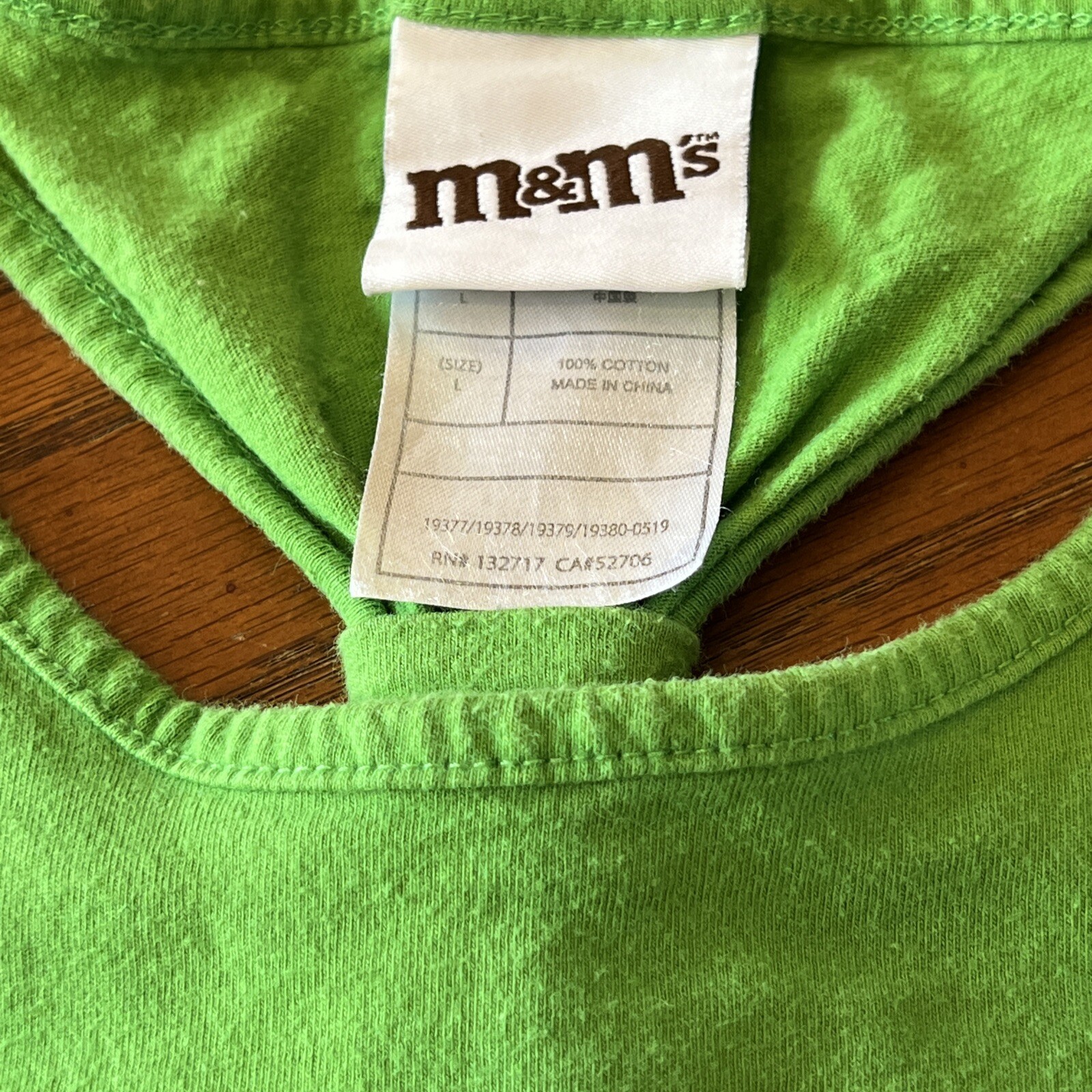 Green M&M Sweets Candy Ladies Racer Back T-shirt