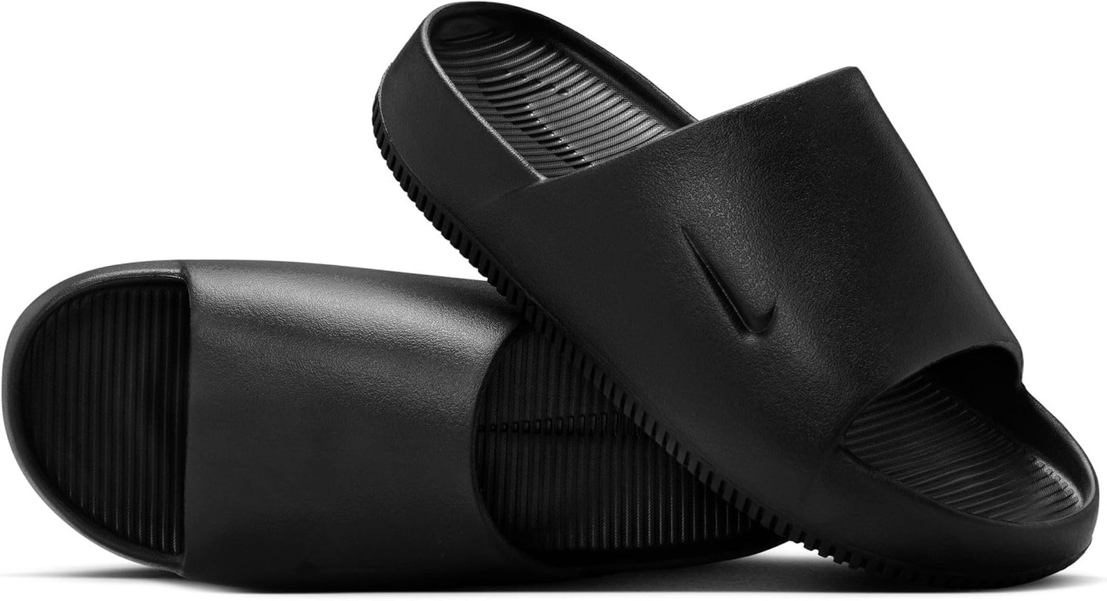 NIKE Calm Womens Slides DX4816-001 (BLACK/BLACK), Size 6 – Black/Black – 6